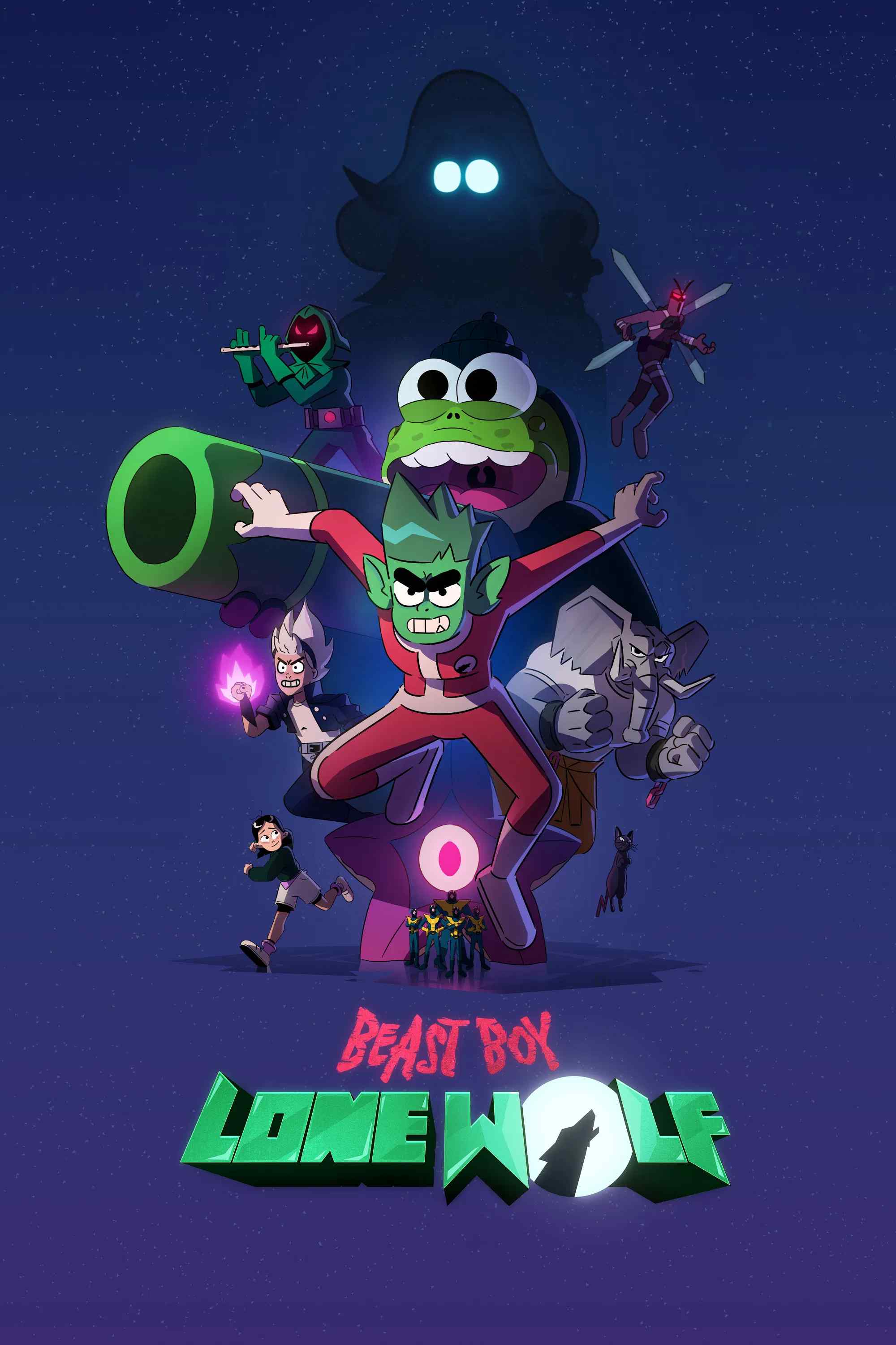 Poster chính thức của phim Phim Hoạt Hình, Phim Hài "Beast Boy Sói Cô Độc" (Beast Boy: Lone Wolf - 2024), với sự tham gia của diễn viên Greg Cipes.