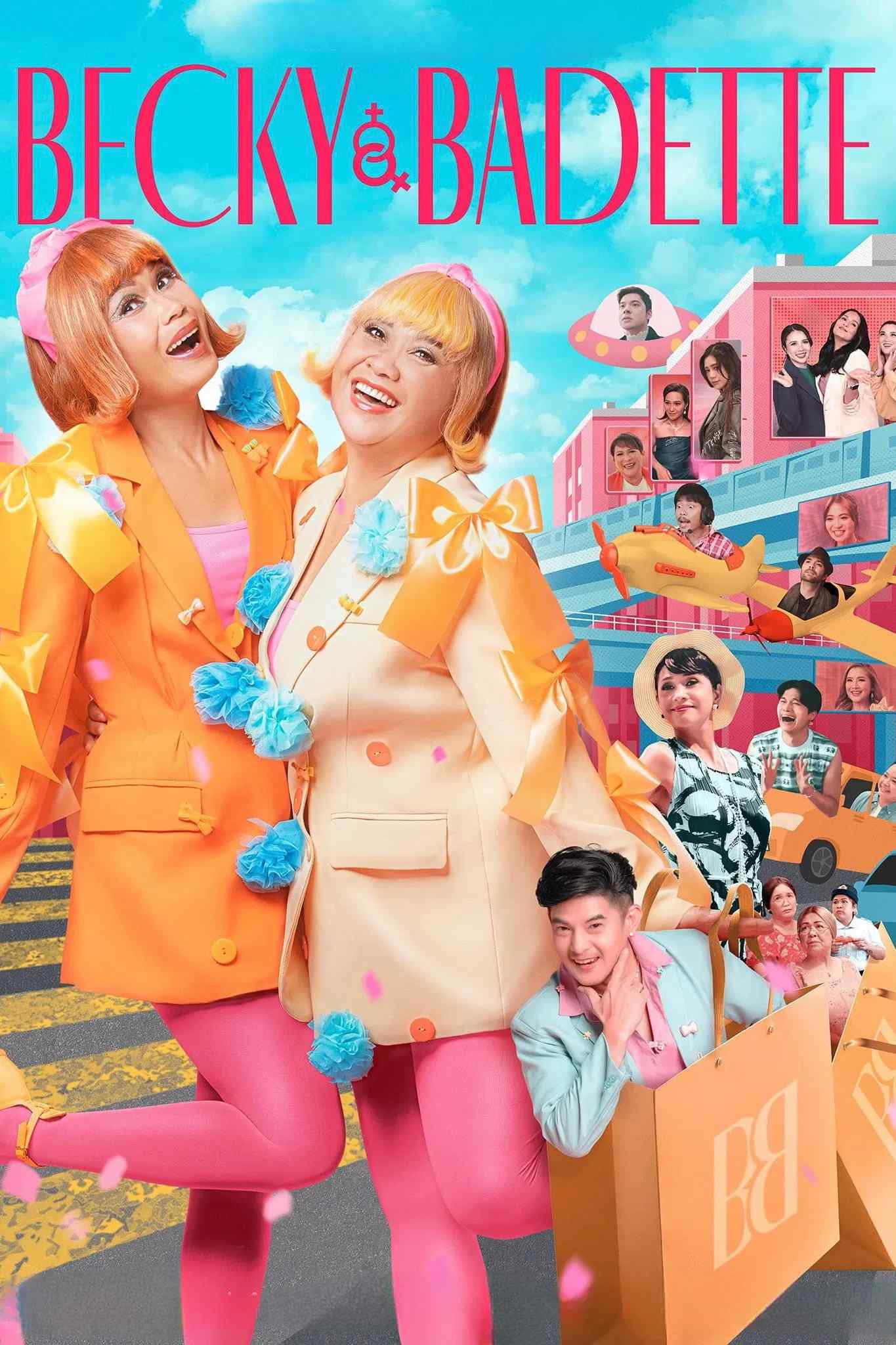 Poster chính thức của phim Phim Hài "Becky và Badette" (Becky and Badette - 2023), với sự tham gia của diễn viên Eugene Domingo và Pokwang.