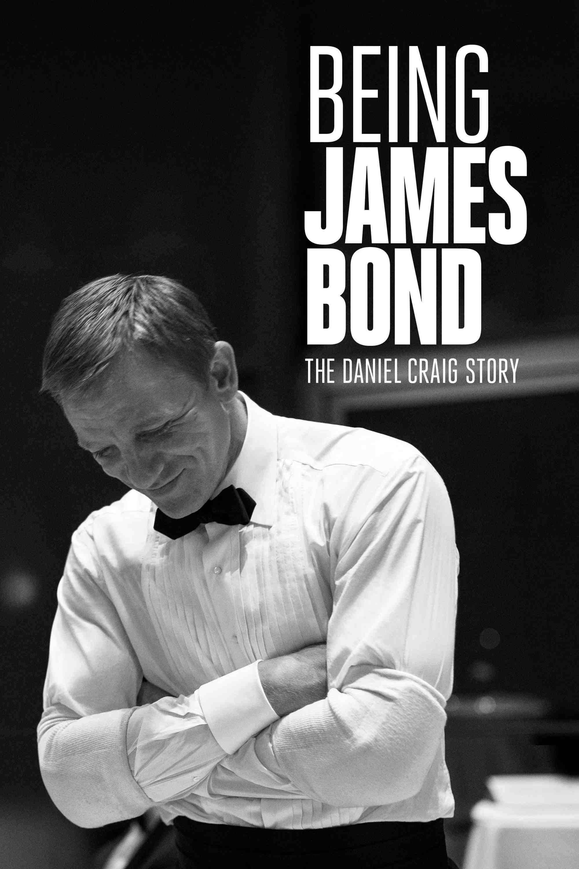 Poster chính thức của phim Phim Tài Liệu "Being James Bond" (Being James Bond - 2021), với sự tham gia của diễn viên Daniel Craig và Michael G. Wilson.