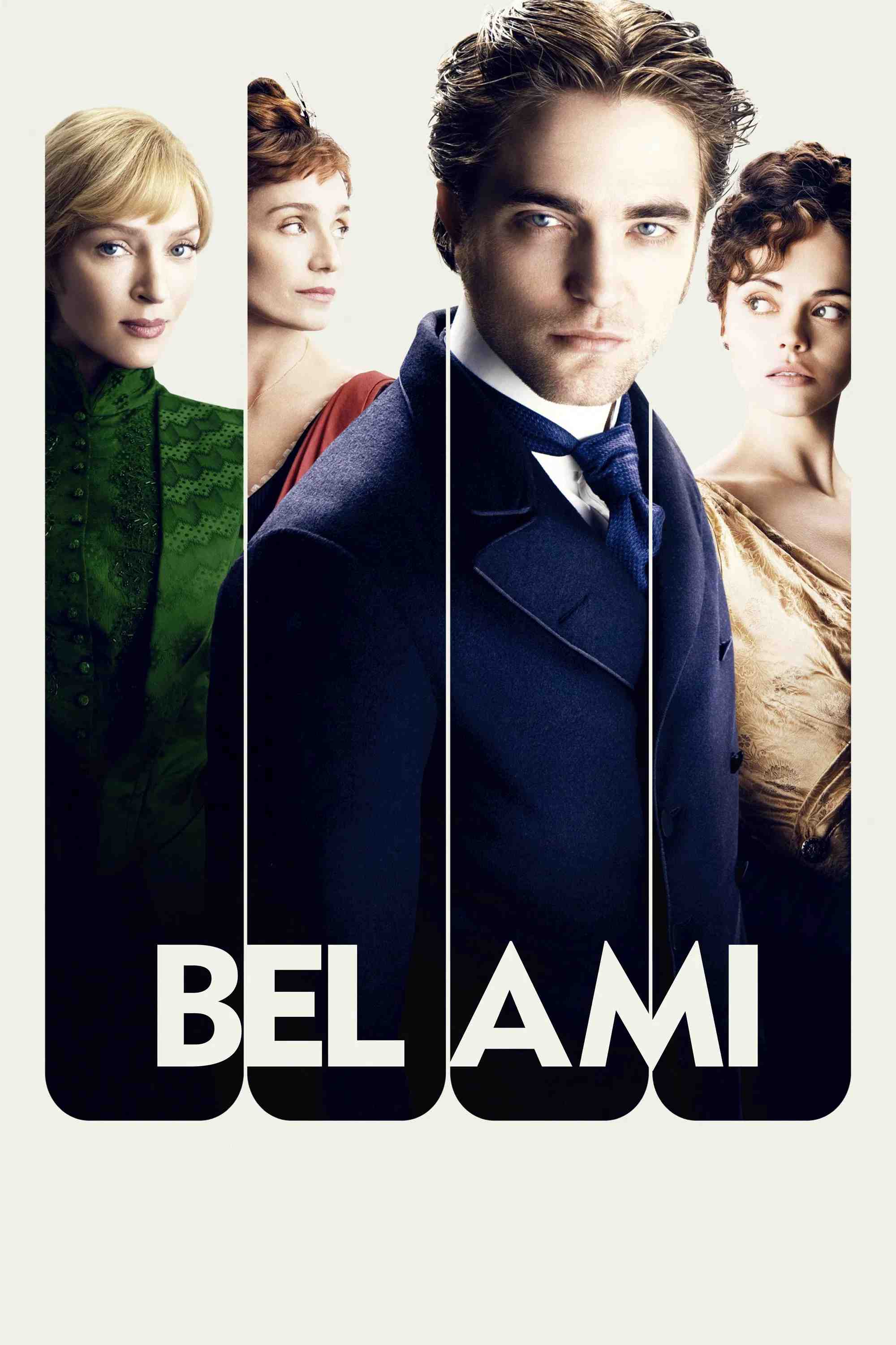 Poster chính thức của phim Phim Tình Cảm, Phim Tâm Lý "Bel Ami" (Bel Ami - 2012), với sự tham gia của diễn viên Robert Pattinson và Uma Thurman.