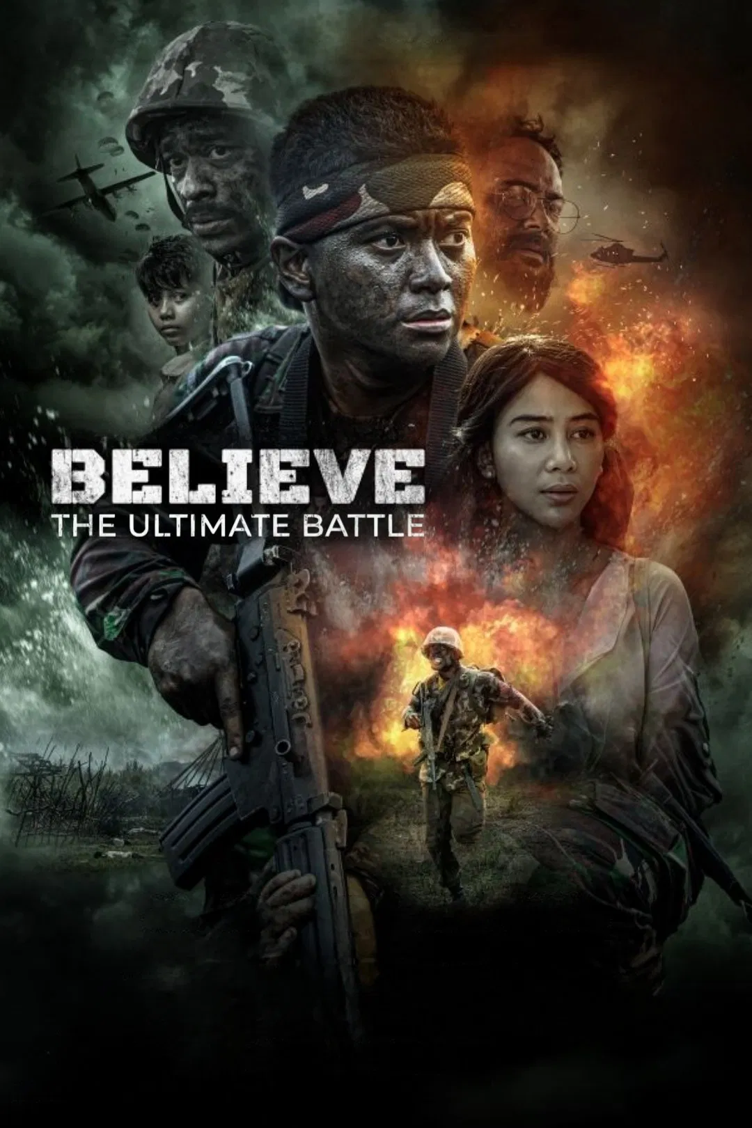 Poster chính thức của phim Phim Hành Động, Phim Tâm Lý "Believe: The Ultimate Battle" (Believe: The Ultimate Battle - 2025), với sự tham gia của diễn viên Ajil Ditto và Wafda Saifan Lubis.