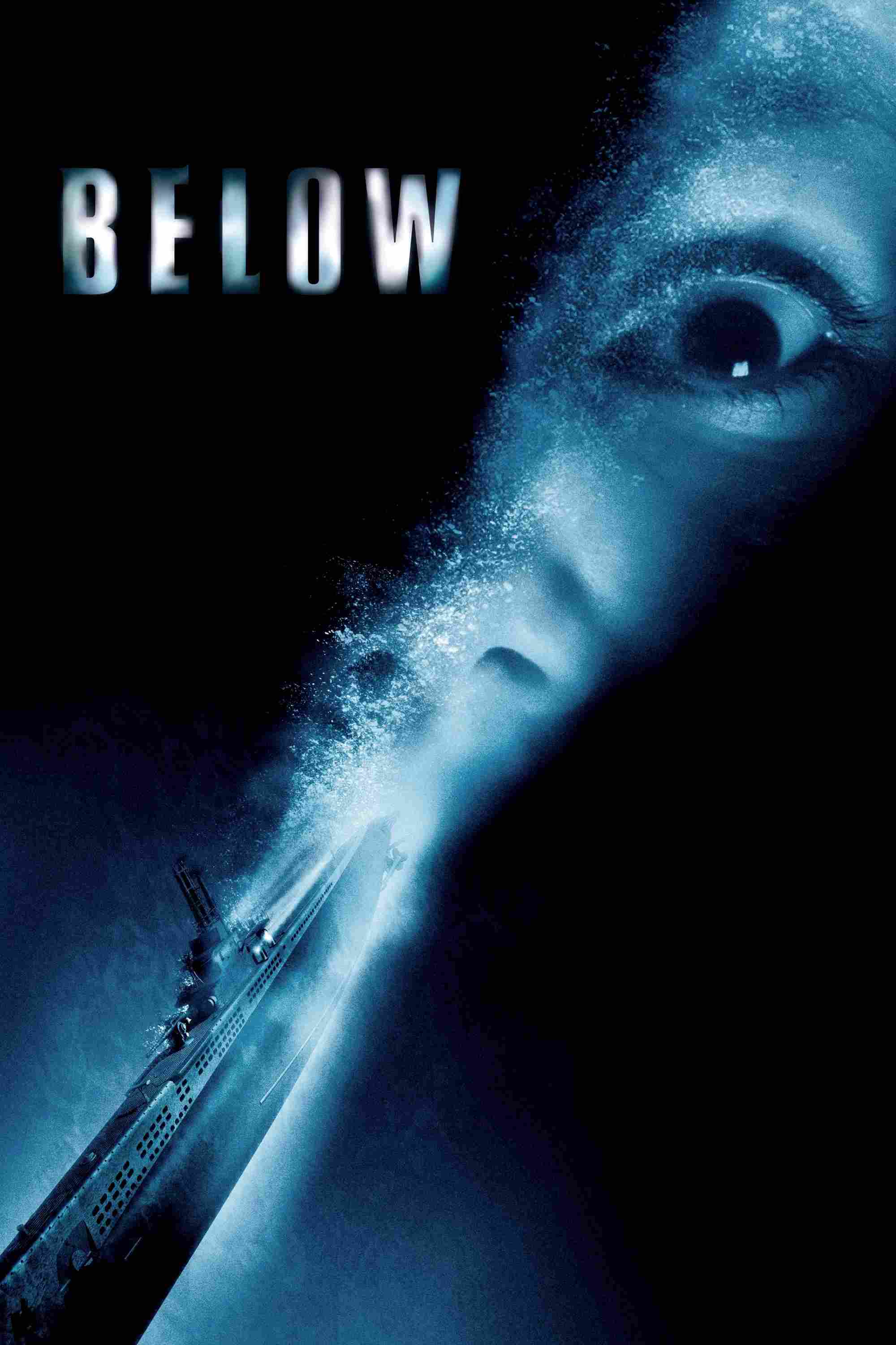 Poster chính thức của phim Phim Giật Gân, Phim Kinh Dị "Below" (Below - 2002), với sự tham gia của diễn viên Matthew Davis và Bruce Greenwood.
