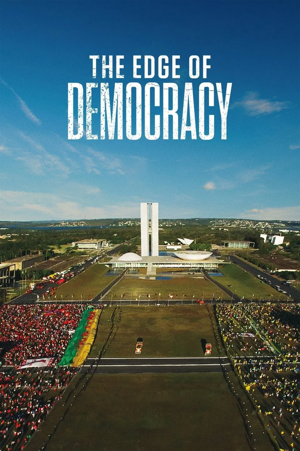 Poster chính thức của phim Phim Tài Liệu "Bên bờ dân chủ" (The Edge of Democracy - 2019), với sự tham gia của diễn viên Dilma Rousseff và Luiz Inácio Lula da Silva.