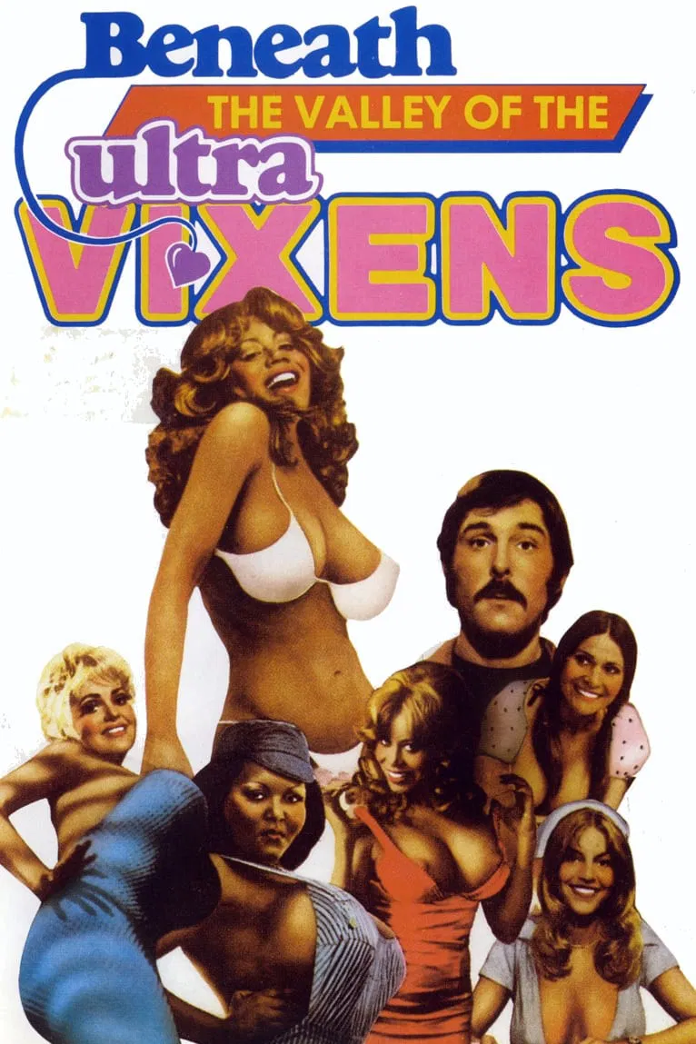 Poster chính thức của phim Phim Hài "Beneath the Valley of the Ultra-Vixens" (Beneath the Valley of the Ultra-Vixens - 1979), với sự tham gia của diễn viên Kitten Natividad và Ken Kerr.