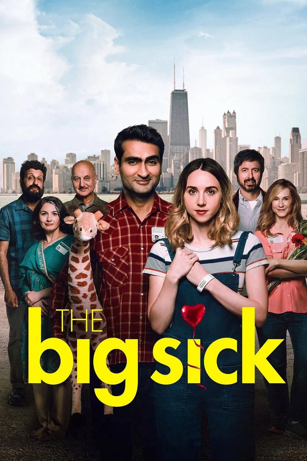 Poster chính thức của phim Phim Hài, Phim Tâm Lý "Bệnh Lạ" (The Big Sick - 2017), với sự tham gia của diễn viên Kumail Nanjiani và Zoe Kazan.