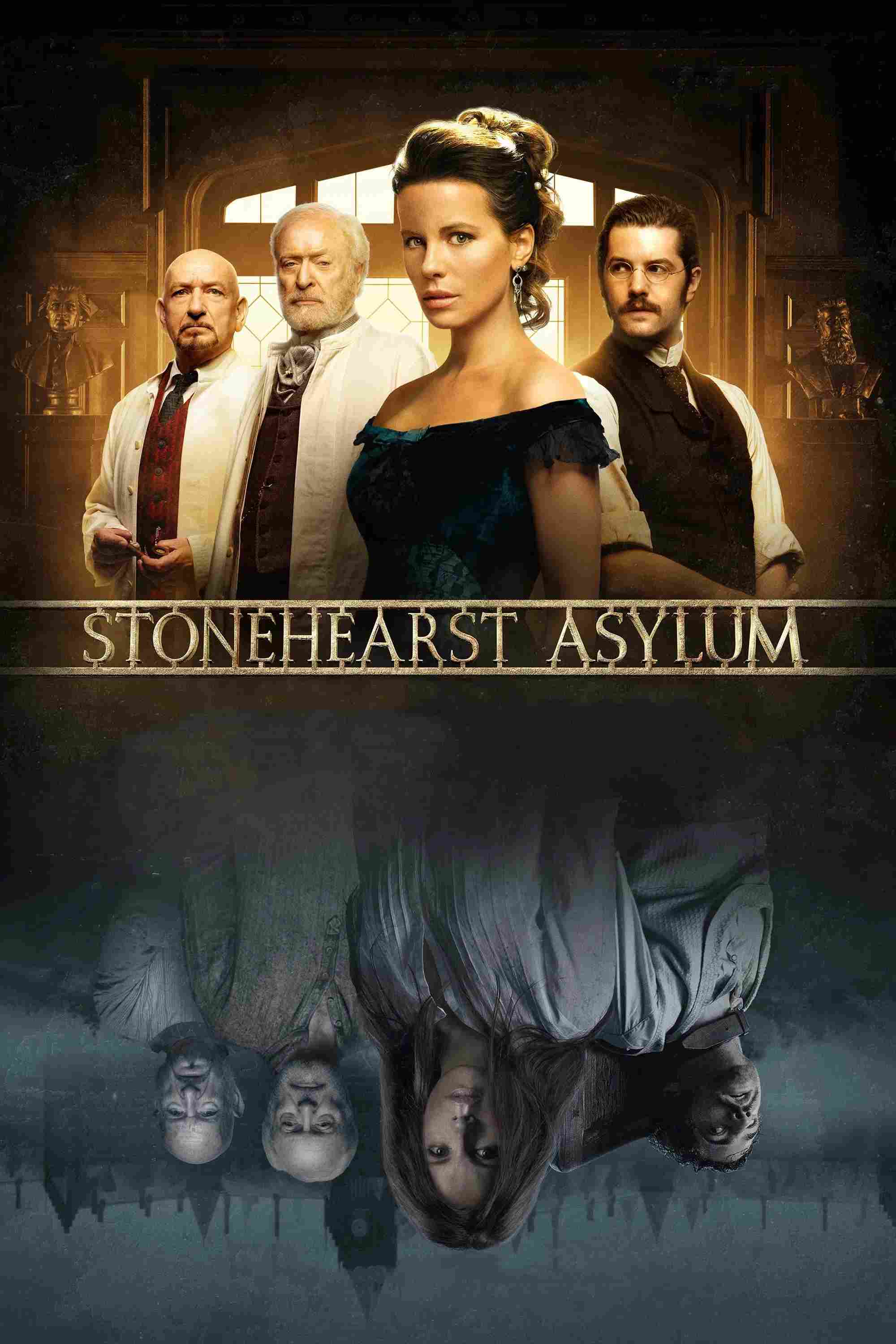 Poster chính thức của phim Phim Giật Gân, Phim Bí Ẩn "Bệnh Viện Tâm Thần" (Stonehearst Asylum - 2014), với sự tham gia của diễn viên Kate Beckinsale và Jim Sturgess.