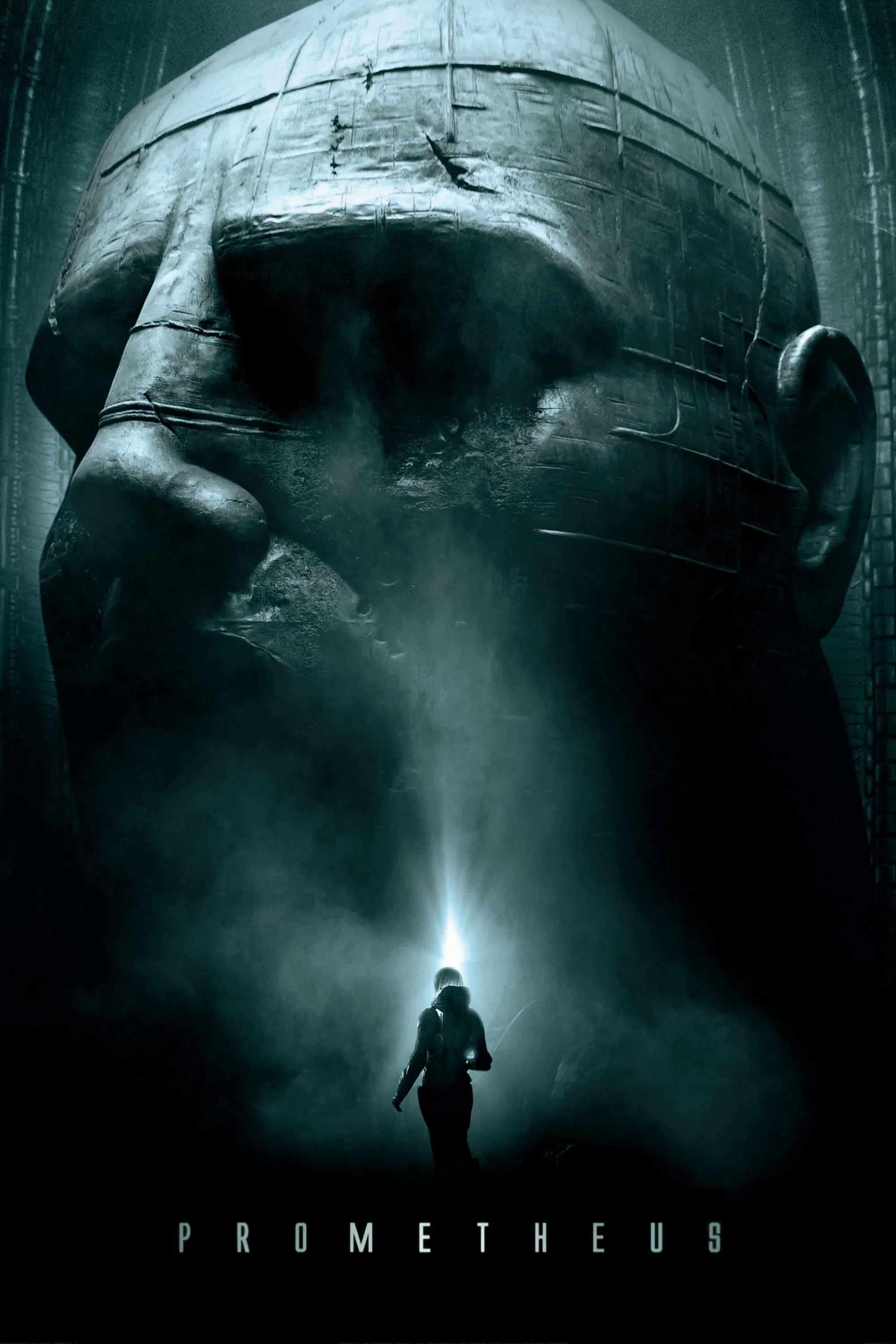 Poster chính thức của phim Phim Viễn Tưởng, Phim Phiêu Lưu "Bí Ẩn Hành Tinh Chết" (Prometheus - 2012), với sự tham gia của diễn viên Noomi Rapace và Michael Fassbender.