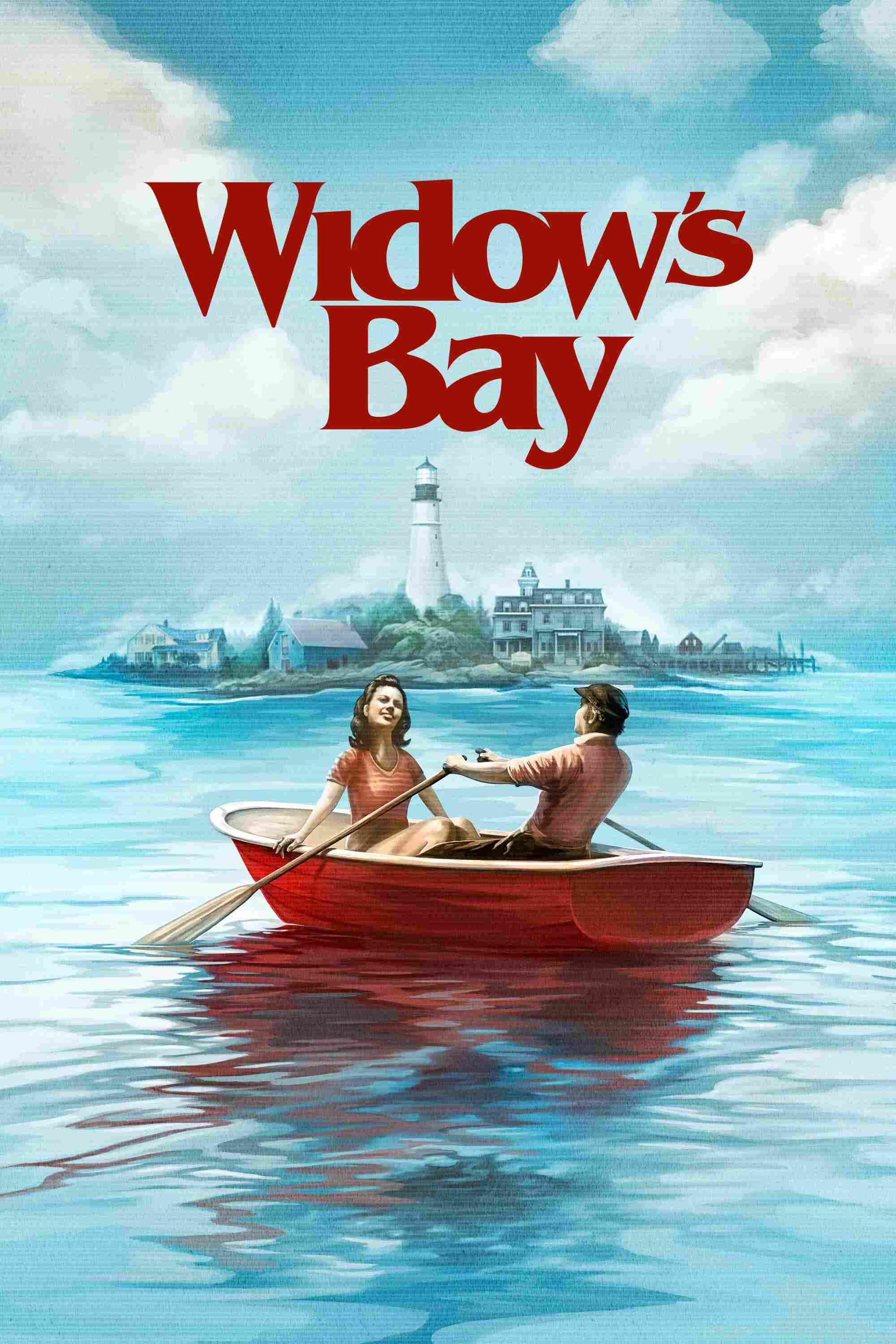 Poster chính thức của phim Phim Tâm Lý, Phim Bí Ẩn "Bí Ẩn Thị Trấn Widow's Bay" (Widow's Bay - 2026), với sự tham gia của diễn viên Matthew Rhys và Stephen Root.