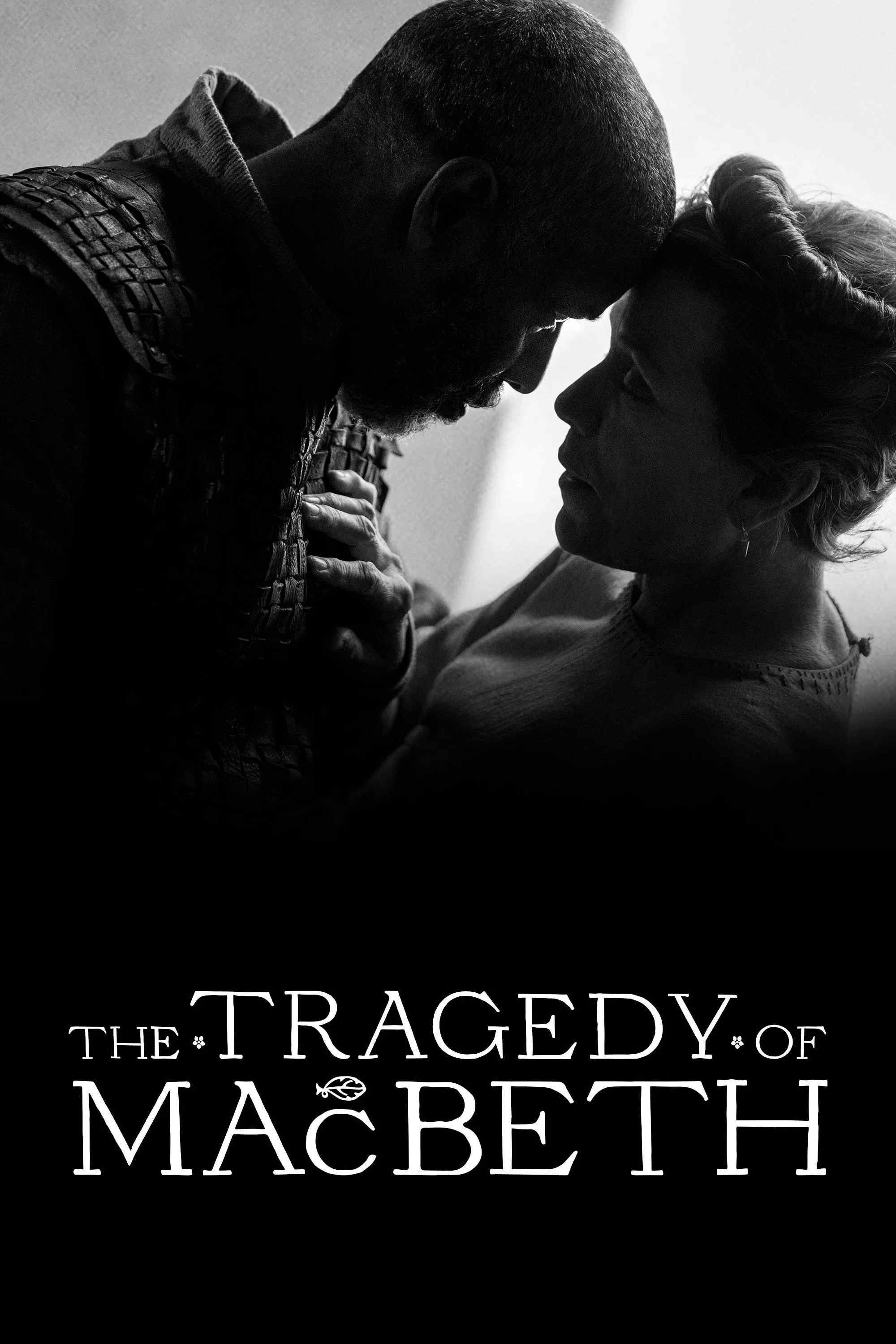 Poster chính thức của phim Phim Tâm Lý "Bi Kịch Macbeth" (The Tragedy of Macbeth - 2021), với sự tham gia của diễn viên Denzel Washington và Frances McDormand.