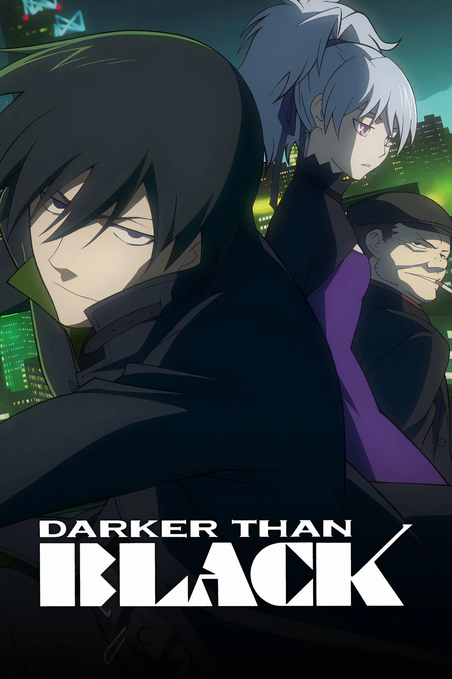 Poster chính thức của phim Phim Hoạt Hình, Phim Hành Động & Phiêu Lưu "Bí Mật Bóng Tối 2" (Darker than Black - 2007), với sự tham gia của diễn viên Hidenobu Kiuchi và Kiyomi Asai.
