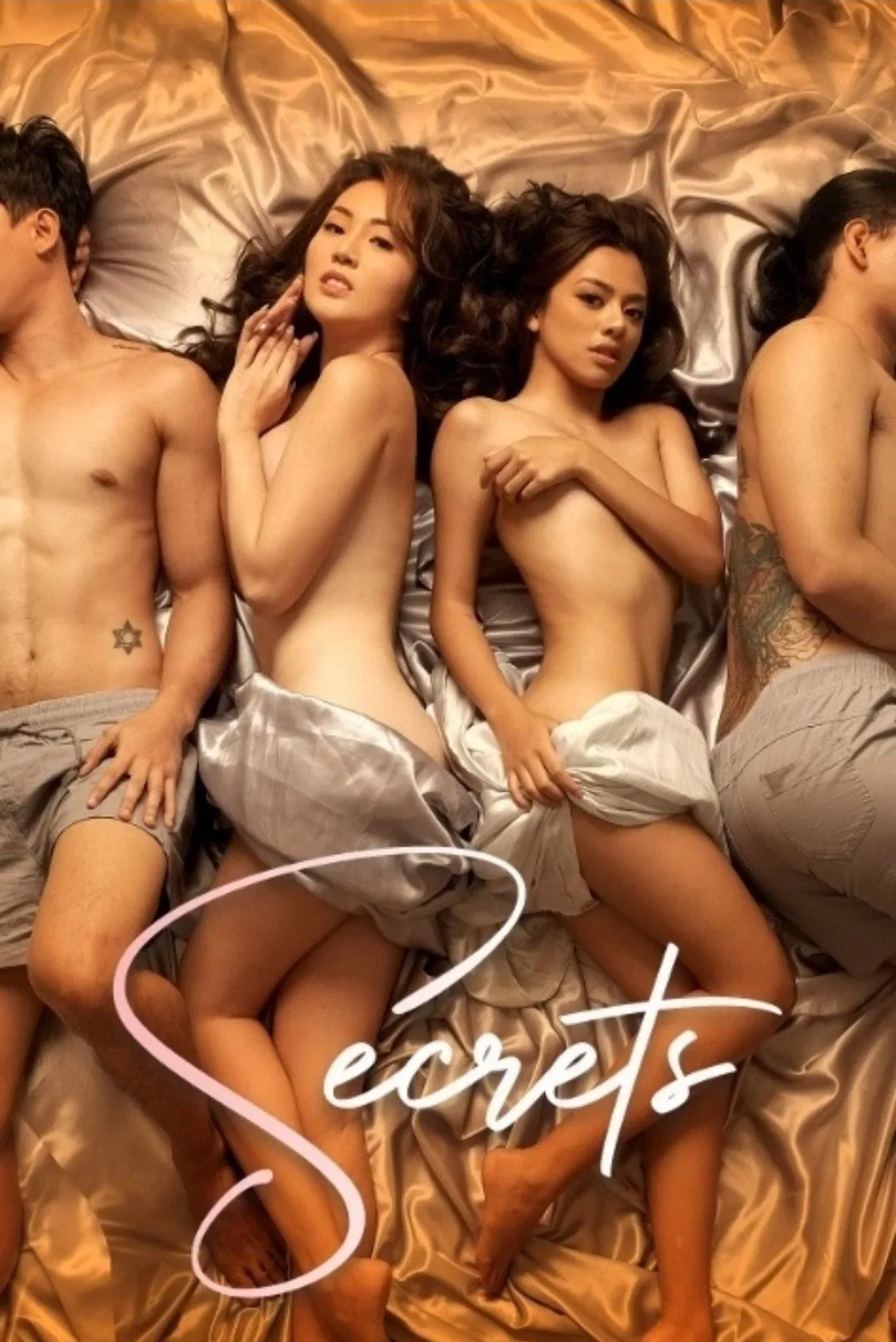 Poster chính thức của phim Phim Tâm Lý "Bí Mật" (Secrets - 2022), với sự tham gia của diễn viên Janelle Tee và Benz Sangalang.