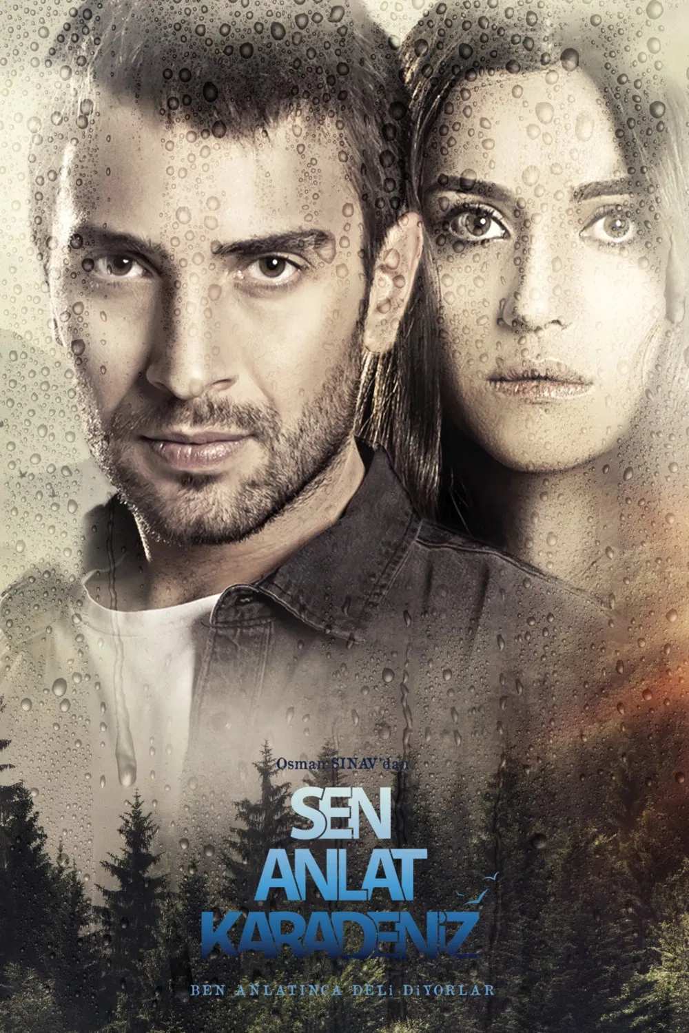 Poster chính thức của phim Phim Tâm Lý "Biển Đen" (Sen Anlat Karadeniz - 2018), với sự tham gia của diễn viên İrem Helvacıoğlu và Ulaş Tuna Astepe.