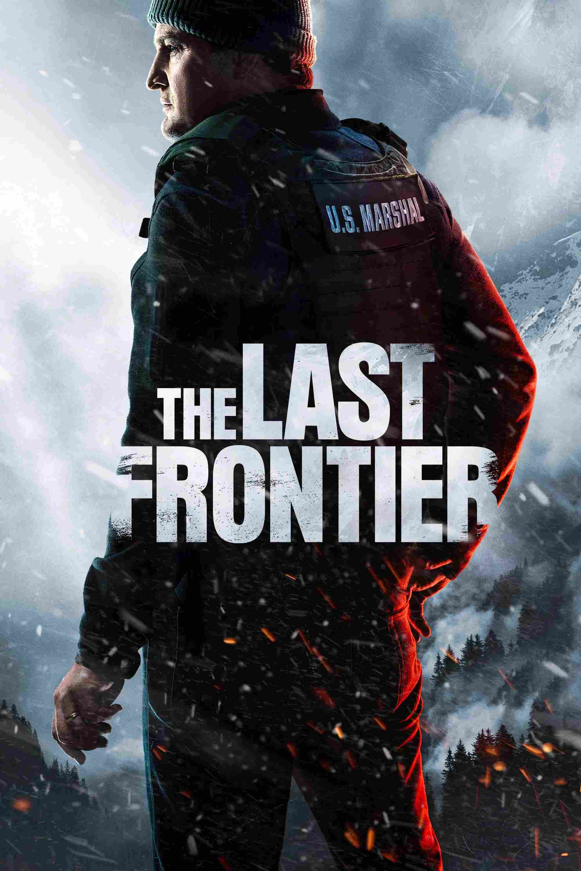 Poster chính thức của phim Phim Hình Sự, Phim Tâm Lý "Biên Giới Cuối Cùng" (The Last Frontier - 2025), với sự tham gia của diễn viên Jason Clarke và Dominic Cooper.