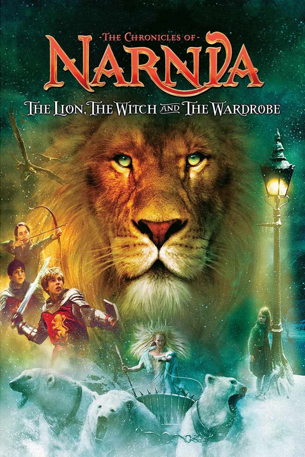 Poster chính thức của phim Phim Phiêu Lưu, Phim Gia Đình "Biên Niên Sử Narnia: Sư Tử, Phù Thủy và Cái Tủ Áo" (The Chronicles of Narnia: The Lion, the Witch and the Wardrobe - 2005), với sự tham gia của diễn viên William Moseley và Anna Popplewell.