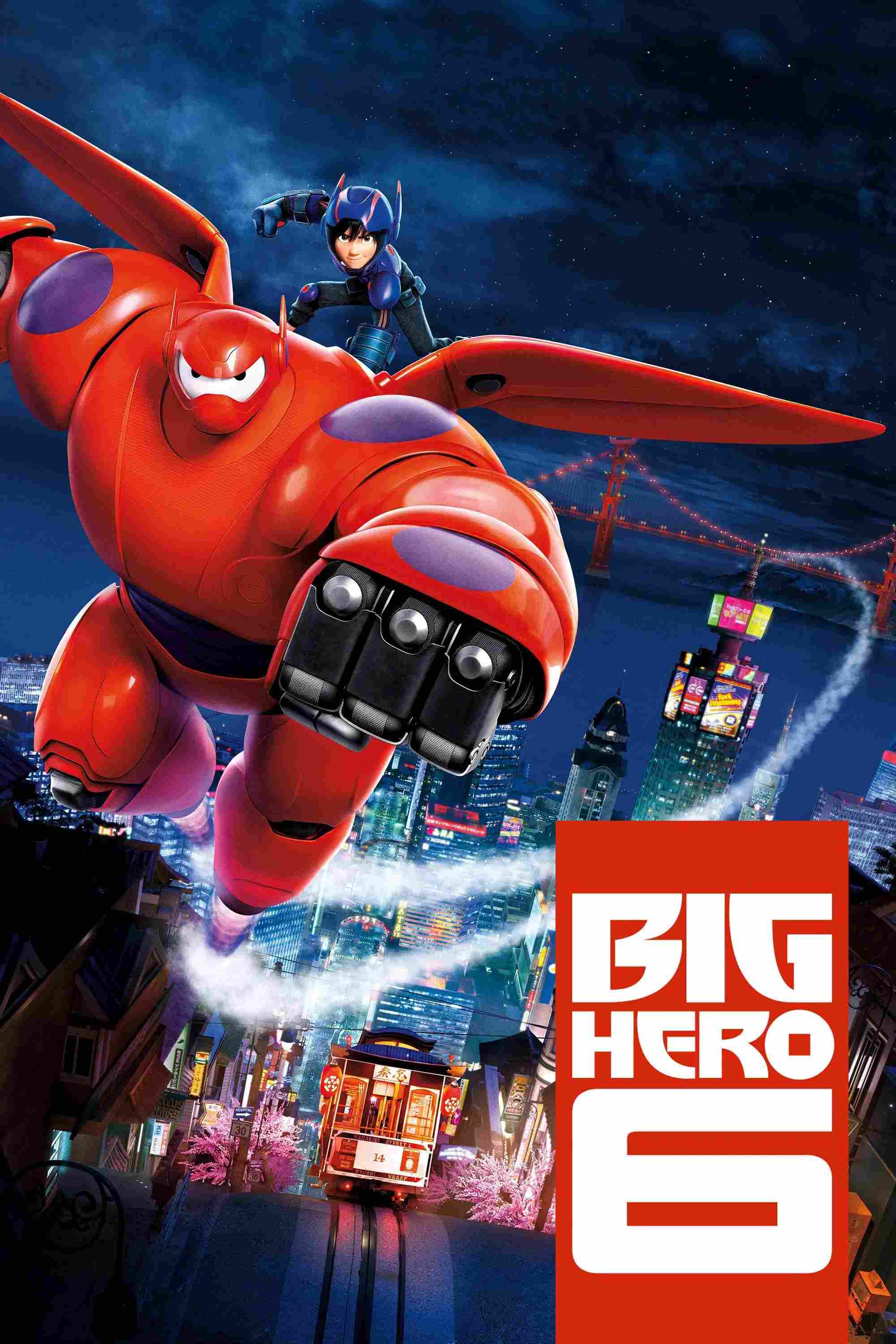 Poster chính thức của phim Phim Phiêu Lưu, Phim Gia Đình "Biệt Đội Big Hero 6" (Big Hero 6 - 2014), với sự tham gia của diễn viên Scott Adsit và Ryan Potter.