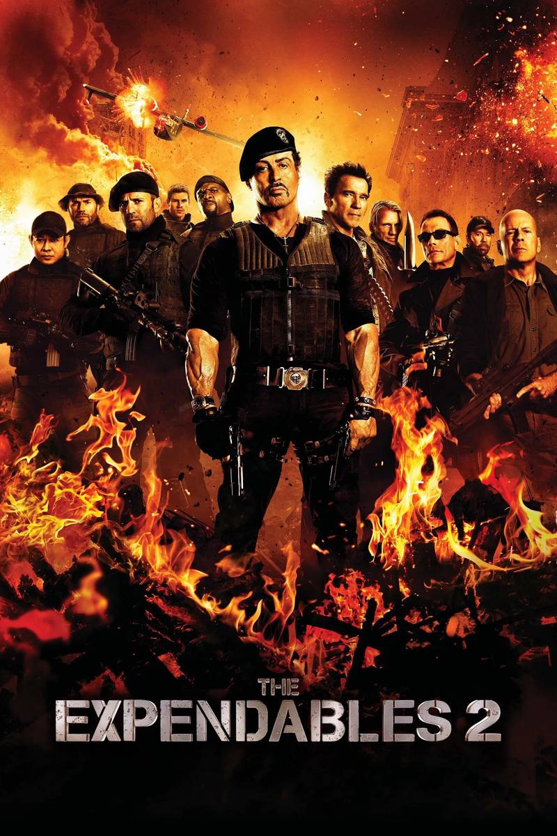 Poster chính thức của phim Phim Hành Động, Phim Phiêu Lưu "Biệt Đội Đánh Thuê 2" (The Expendables 2 - 2012), với sự tham gia của diễn viên Sylvester Stallone và Jason Statham.