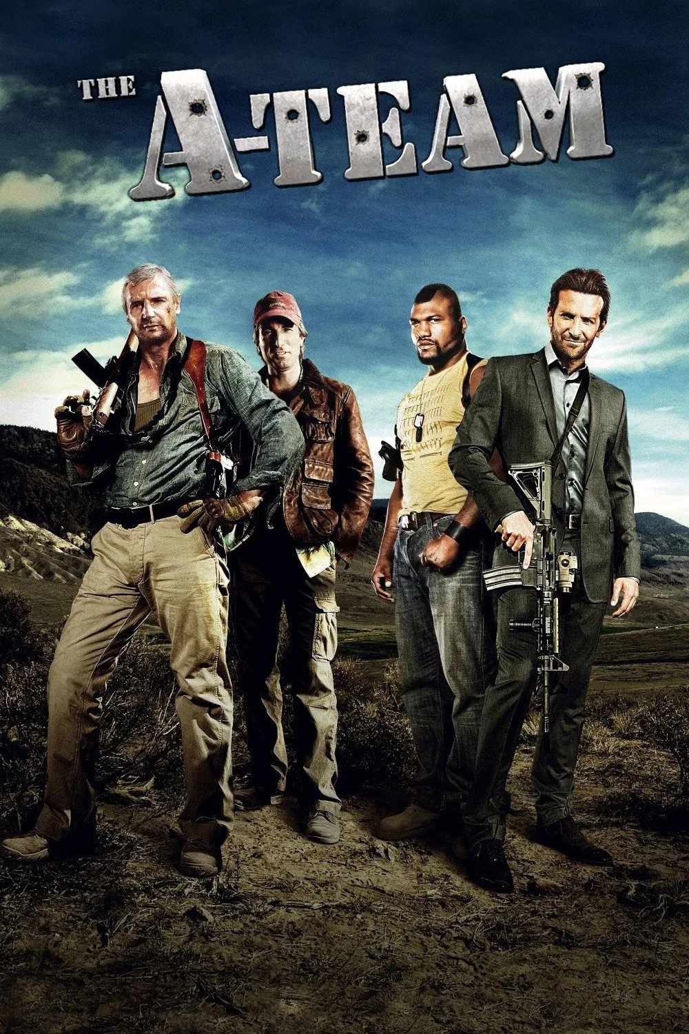 Poster chính thức của phim Phim Hành Động, Phim Hài "Biệt Đội Hành Động" (The A-Team - 2010), với sự tham gia của diễn viên Liam Neeson và Bradley Cooper.