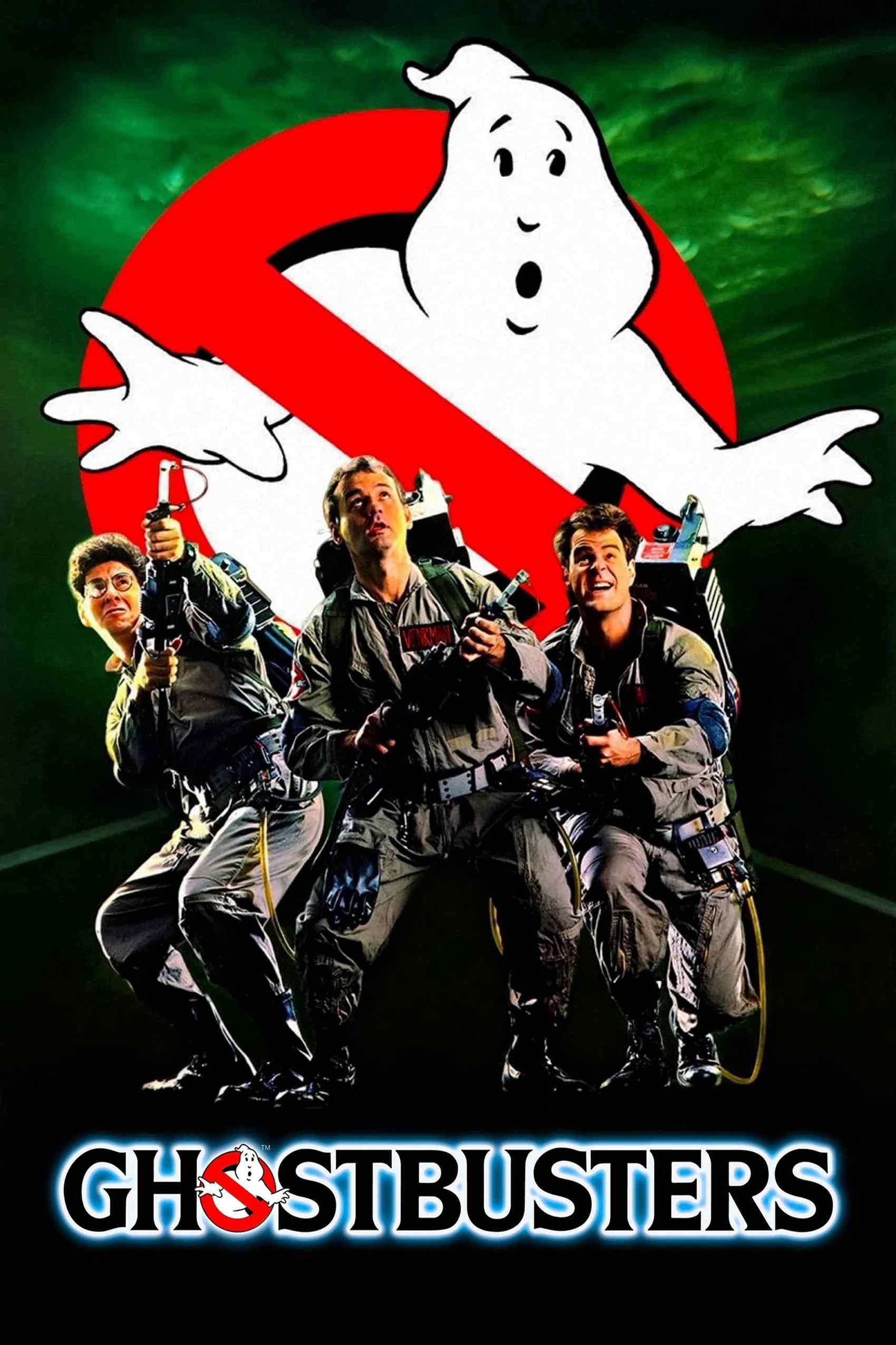 Poster chính thức của phim Phim Hài, Phim Giả Tượng "Biệt Đội Săn Ma 1" (Ghostbusters - 1984), với sự tham gia của diễn viên Bill Murray và Dan Aykroyd.