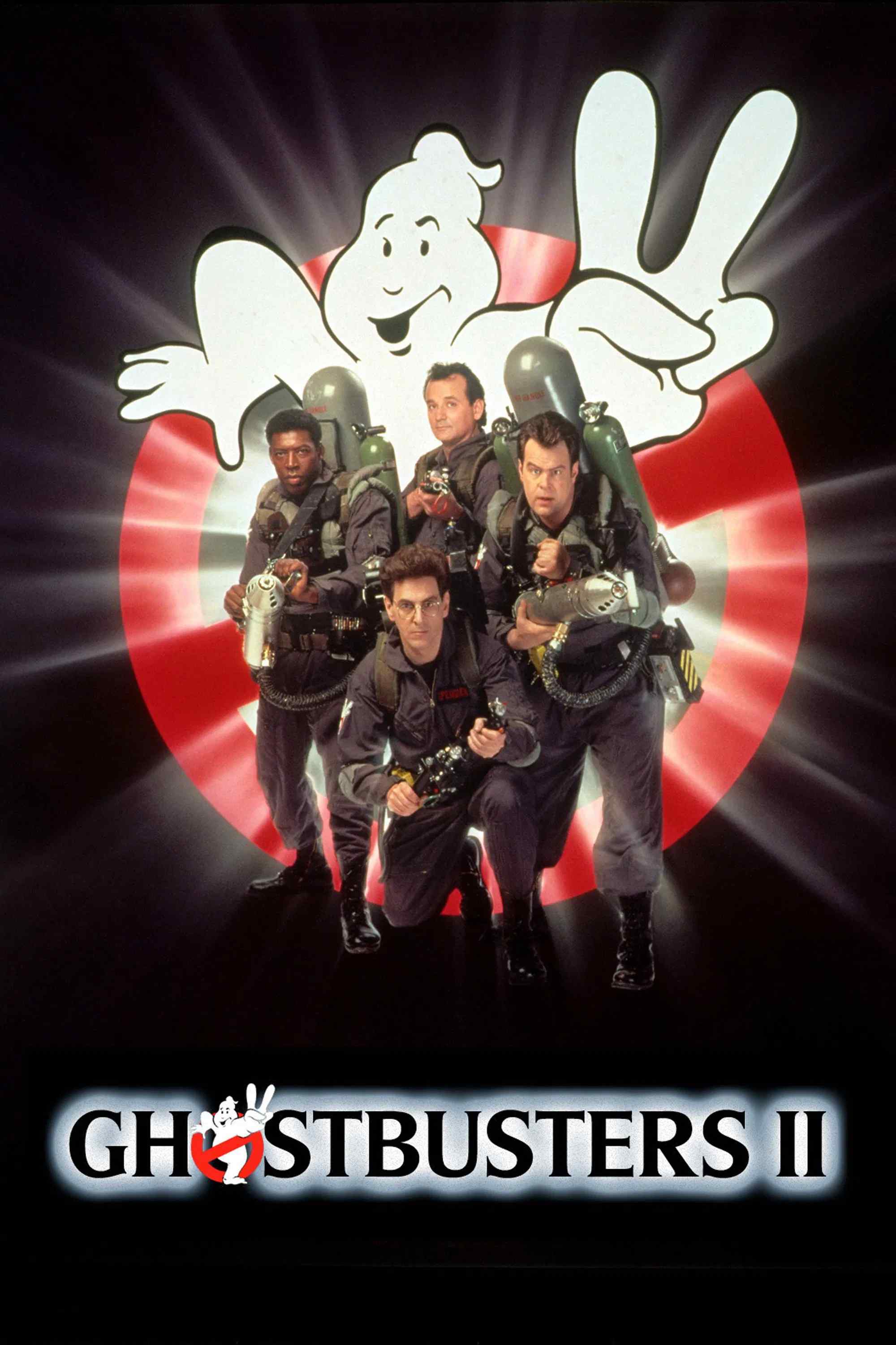 Poster chính thức của phim Phim Hài, Phim Giả Tượng "Biệt Đội Săn Ma 2" (Ghostbusters II - 1989), với sự tham gia của diễn viên Bill Murray và Dan Aykroyd.