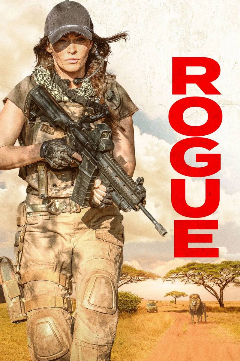Poster chính thức của phim Phim Hành Động, Phim Phiêu Lưu "Biệt Đội Săn Mồi" (Rogue - 2020), với sự tham gia của diễn viên Megan Fox và Philip Winchester.
