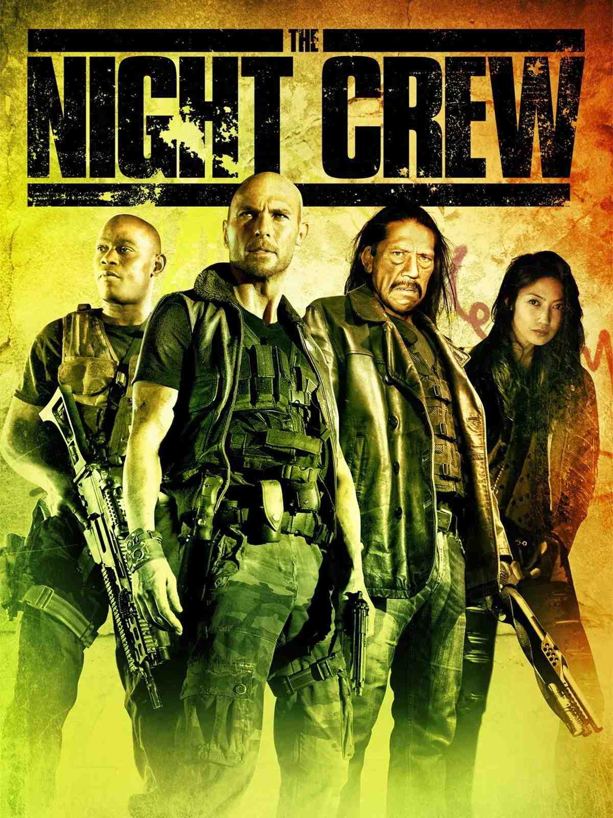 Poster chính thức của phim Phim Giật Gân, Phim Hành Động "Biệt Đội Săn Tiền Thưởng" (The Night Crew - 2015), với sự tham gia của diễn viên Jason Mewes và Danny Trejo.