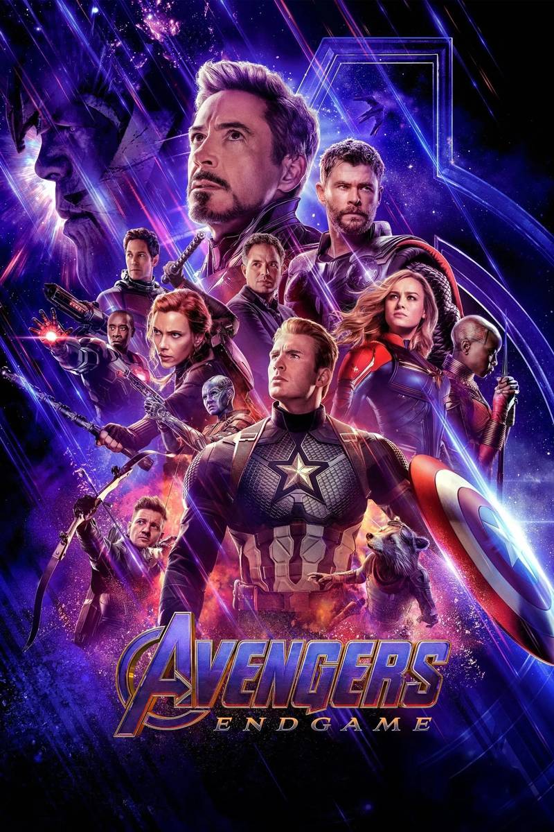 Poster chính thức của phim Phim Phiêu Lưu, Phim Viễn Tưởng "Biệt Đội Siêu Anh Hùng 4: Hồi Kết" (Avengers: Endgame - 2019), với sự tham gia của diễn viên Robert Downey Jr. và Chris Evans.