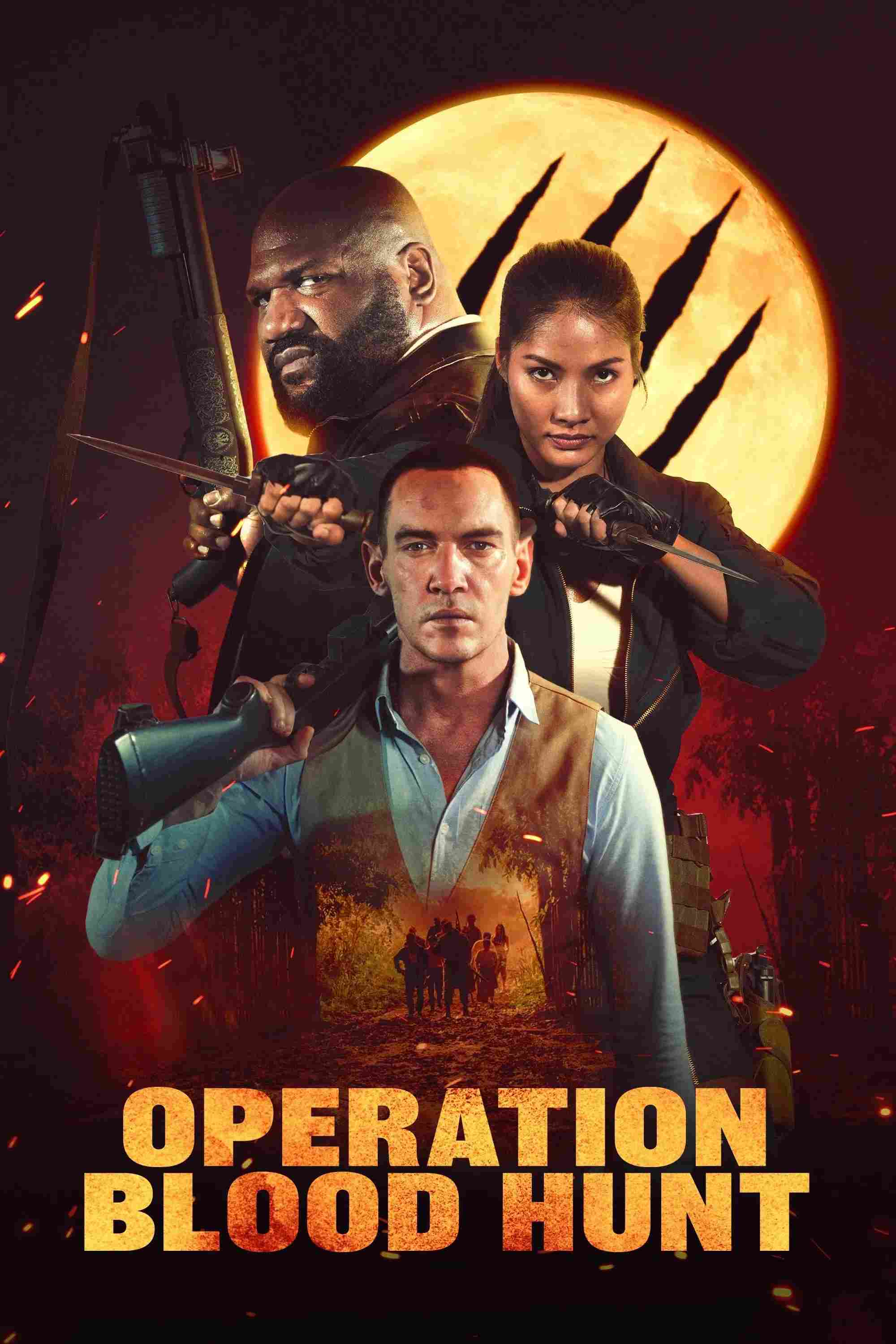 Poster chính thức của phim Phim Hành Động, Phim Phiêu Lưu "Biệt Kích Diệt Sói" (Operation Blood Hunt - 2024), với sự tham gia của diễn viên Quinton 'Rampage' Jackson và Jonathan Rhys Meyers.