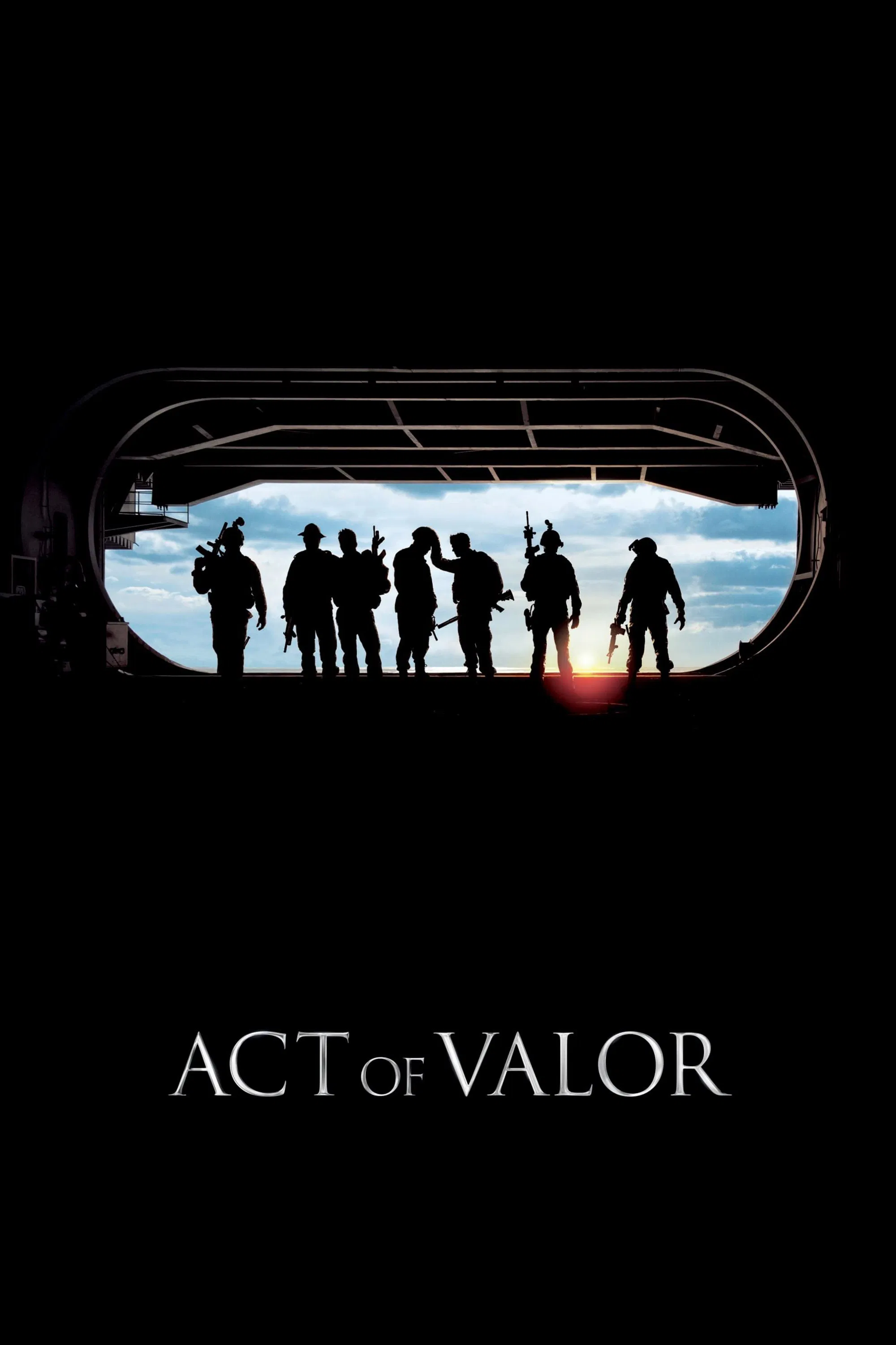 Poster chính thức của phim Phim Hành Động, Phim Giật Gân "Biệt Kích Ngầm" (Act of Valor - 2012), với sự tham gia của diễn viên Roselyn Sánchez và Jason Cottle.