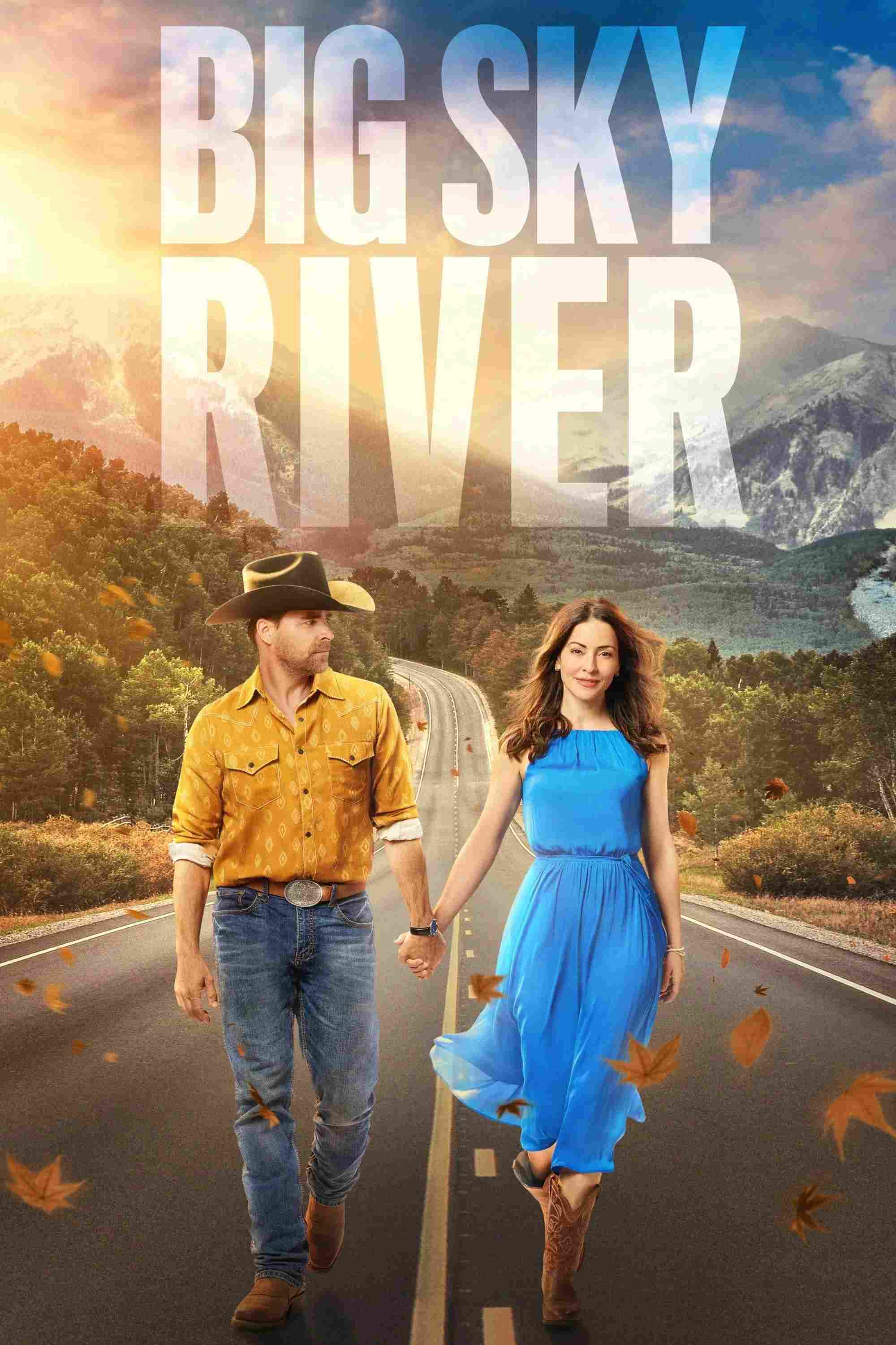 Poster chính thức của phim Phim Truyền Hình, Phim Hài "Big Sky River" (Big Sky River - 2022), với sự tham gia của diễn viên Emmanuelle Vaugier và Kavan Smith.