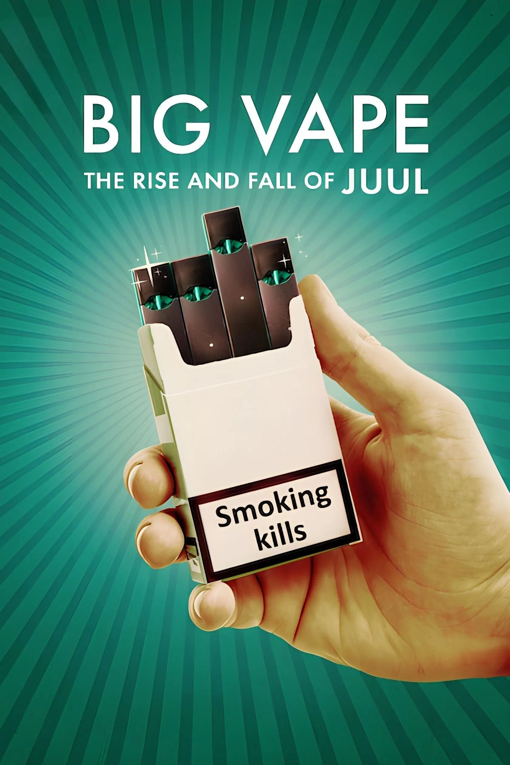 Poster chính thức của phim Phim Tài Liệu "Big Vape: Thăng Trầm Của Thuốc Lá Juul" (Big Vape: The Rise and Fall of Juul - 2023).