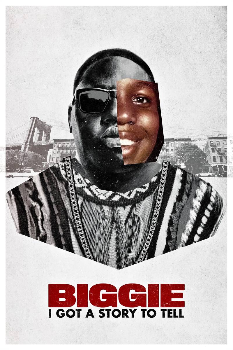 Poster chính thức của phim Phim Tài Liệu, Phim Ca Nhạc "Biggie: Tôi có chuyện muốn kể" (Biggie: I Got a Story to Tell - 2021), với sự tham gia của diễn viên The Notorious B.I.G. và Sean Combs.