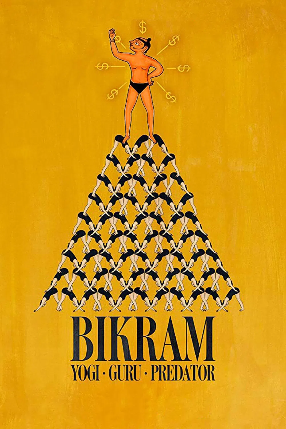Poster chính thức của phim Phim Tài Liệu, Phim Hình Sự "Bikram: Từ bậc thầy Yoga đến tội phạm tình dục" (Bikram: Yogi, Guru, Predator - 2019), với sự tham gia của diễn viên Richard Nixon và Mark Quigley.