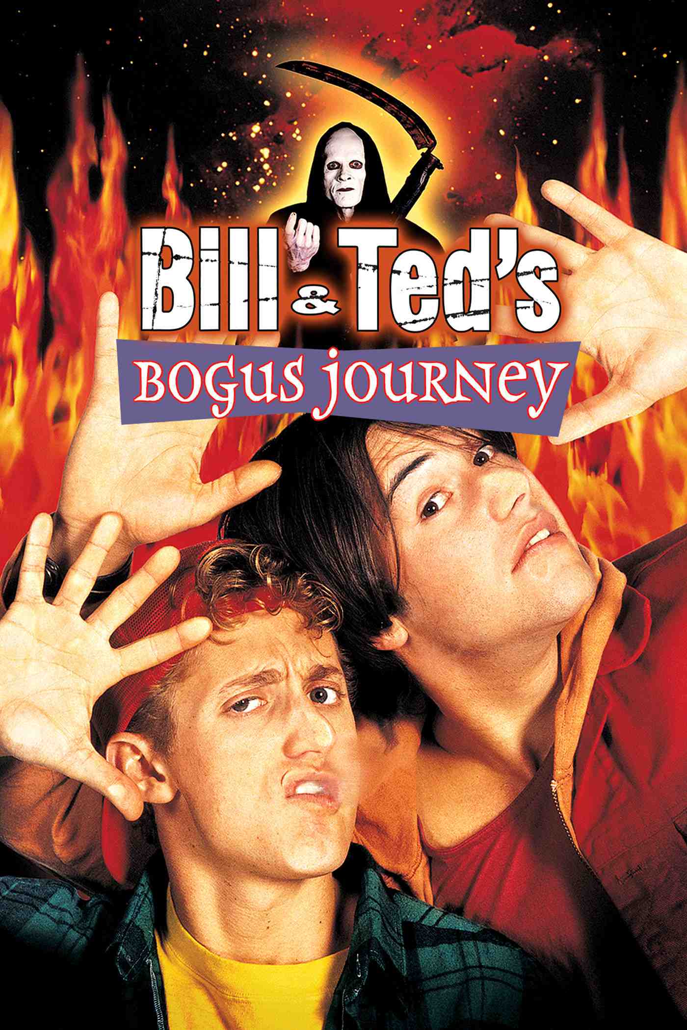 Poster chính thức của phim Phim Phiêu Lưu, Phim Hài "Bill & Ted's Bogus Journey" (Bill & Ted's Bogus Journey - 1991), với sự tham gia của diễn viên Keanu Reeves và Alex Winter.