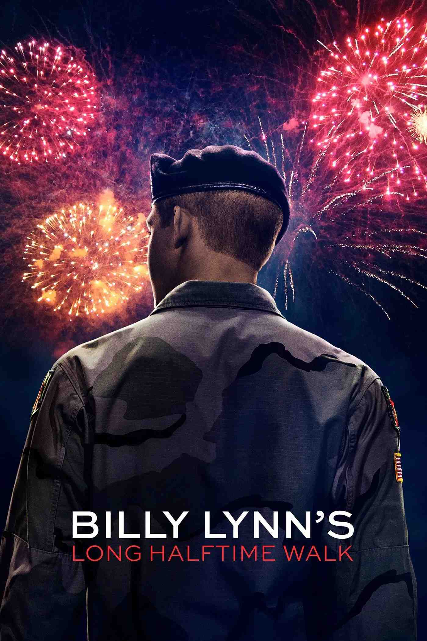 Poster chính thức của phim Phim Tâm Lý, Phim Chiến Tranh "Billy Lynn Và Cuộc Chiến Nửa Đời Người" (Billy Lynn's Long Halftime Walk - 2016), với sự tham gia của diễn viên Joe Alwyn và Kristen Stewart.