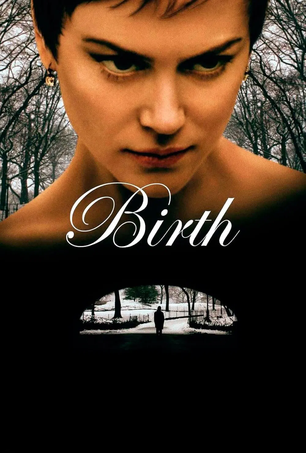 Poster chính thức của phim Phim Tâm Lý, Phim Bí Ẩn "Birth" (Birth - 2004), với sự tham gia của diễn viên Nicole Kidman và Cameron Bright.