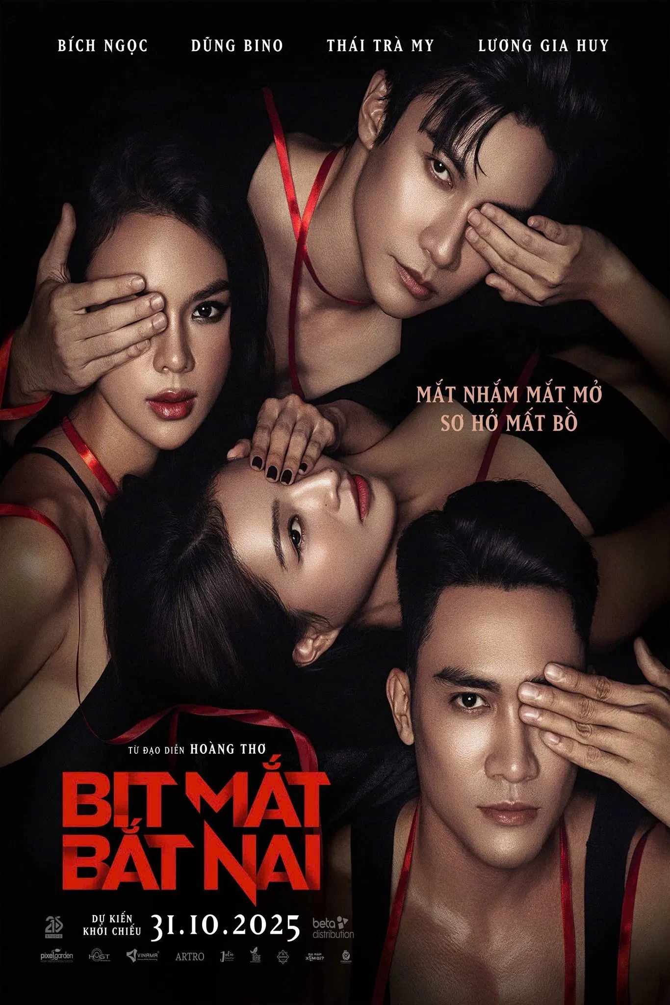 Poster chính thức của phim Phim Giật Gân, Phim Tâm Lý "Bịt Mắt Bắt Nai" (Blind Hunt - 2025), với sự tham gia của diễn viên Bích Ngọc.