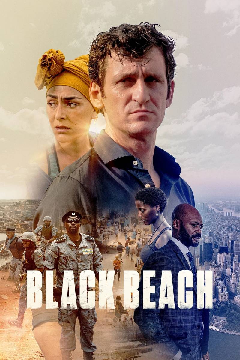 Poster chính thức của phim Phim Tâm Lý, Phim Giật Gân "Black Beach" (Black Beach - 2020), với sự tham gia của diễn viên Raúl Arévalo và Candela Peña.