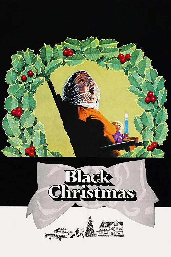 Poster chính thức của phim Phim Kinh Dị, Phim Bí Ẩn "Black Christmas" (Black Christmas - 1974), với sự tham gia của diễn viên Olivia Hussey và Keir Dullea.