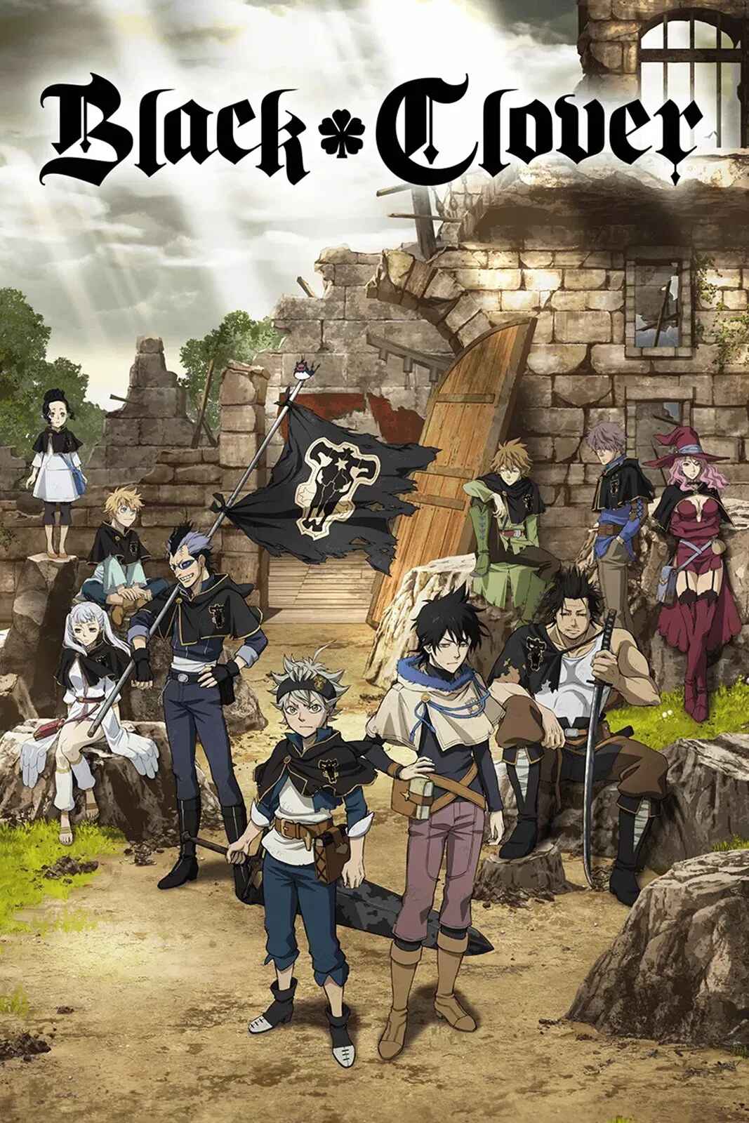 Poster chính thức của phim Phim Hoạt Hình, Phim Hành Động & Phiêu Lưu "Black Clover: Thế giới phép thuật (Phần 3)" (Black Clover - 2017), với sự tham gia của diễn viên Gakuto Kajiwara và Nobunaga Shimazaki.