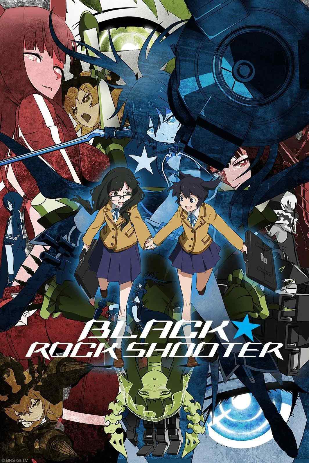 Poster chính thức của phim Phim Hành Động & Phiêu Lưu, Phim Hoạt Hình "Black Rock Shooter" (Black Rock Shooter - 2012), với sự tham gia của diễn viên Miyuki Sawashiro và Kana Asumi.