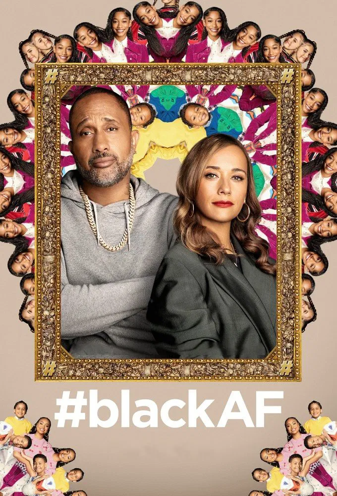 Poster chính thức của phim Phim Hài "#blackAF" (#blackAF - 2020), với sự tham gia của diễn viên Kenya Barris và Rashida Jones.
