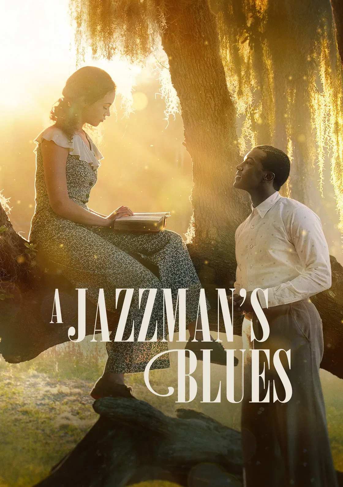 Poster chính thức của phim Phim Tâm Lý, Phim Tình Cảm "Blues Của Ca Sĩ jazz" (A Jazzman's Blues - 2022), với sự tham gia của diễn viên Joshua Boone và Amirah Vann.