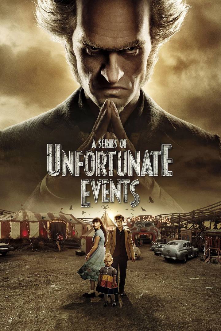 Poster chính thức của phim Phim Hành Động & Phiêu Lưu, Phim Gia Đình "Bộ Ba Kỳ Dị (Phần 1)" (A Series of Unfortunate Events - 2017), với sự tham gia của diễn viên Neil Patrick Harris và Patrick Warburton.
