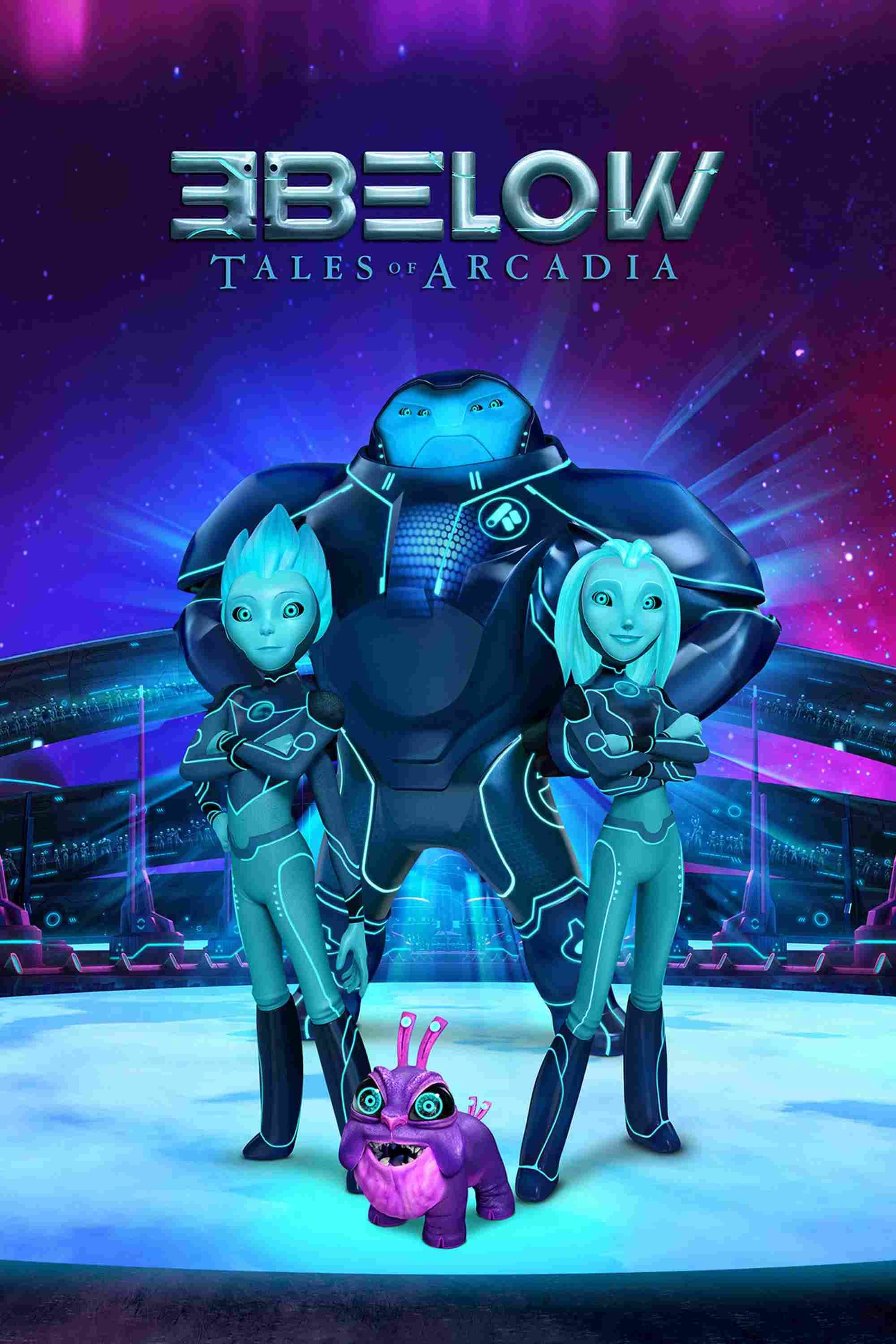 Poster chính thức của phim Phim Hoạt Hình, Phim Gia Đình "Bộ ba trời giáng: Câu chuyện ở Arcadia (Phần 2)" (3Below: Tales of Arcadia - 2018), với sự tham gia của diễn viên Tatiana Maslany và Frank Welker.