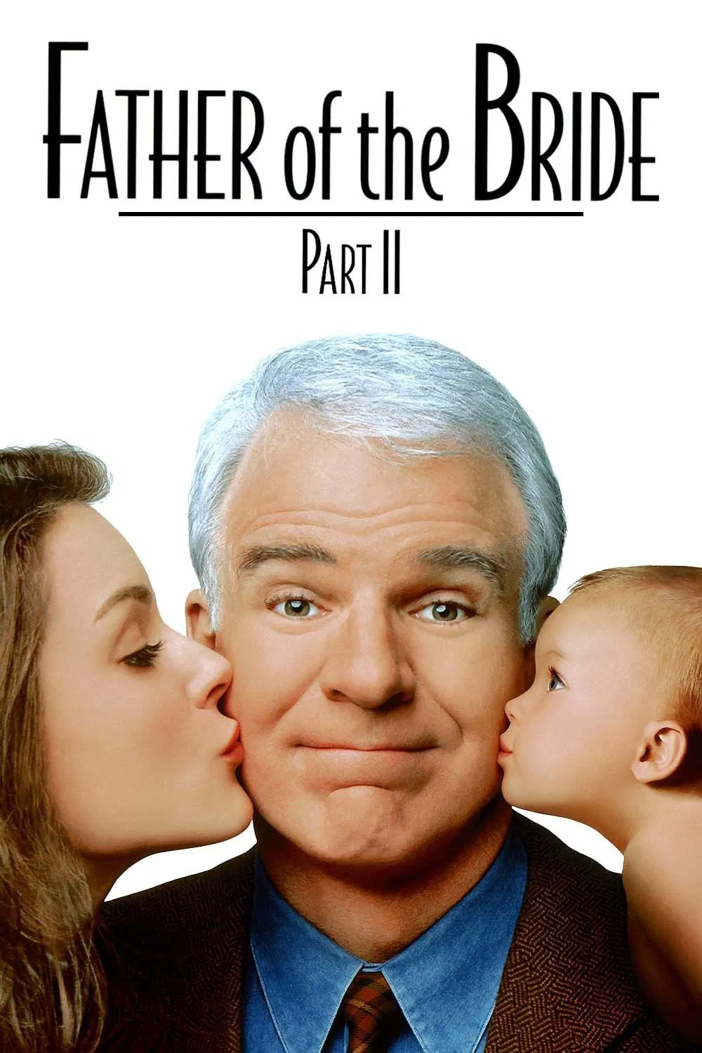 Poster chính thức của phim Phim Hài, Phim Gia Đình "Bố Của Cô Dâu Phần 2" (Father of the Bride Part II - 1995), với sự tham gia của diễn viên Steve Martin và Diane Keaton.
