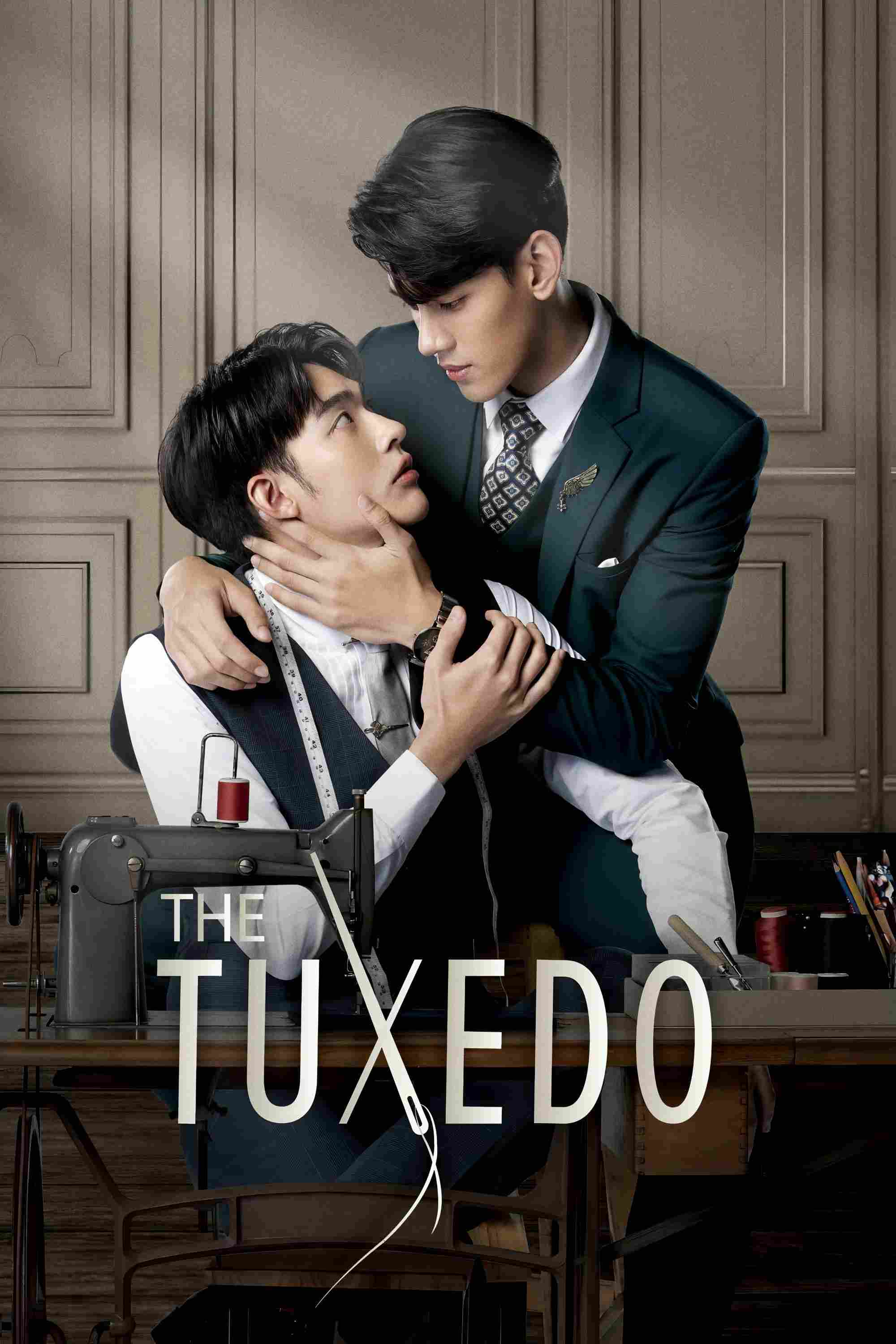 Poster chính thức của phim Phim Tâm Lý "Bộ đồ tình yêu của nhà thiết kế" (The Tuxedo - 2022), với sự tham gia của diễn viên Suppacheep Chanapai và Phongsathorn Padungktiwong.
