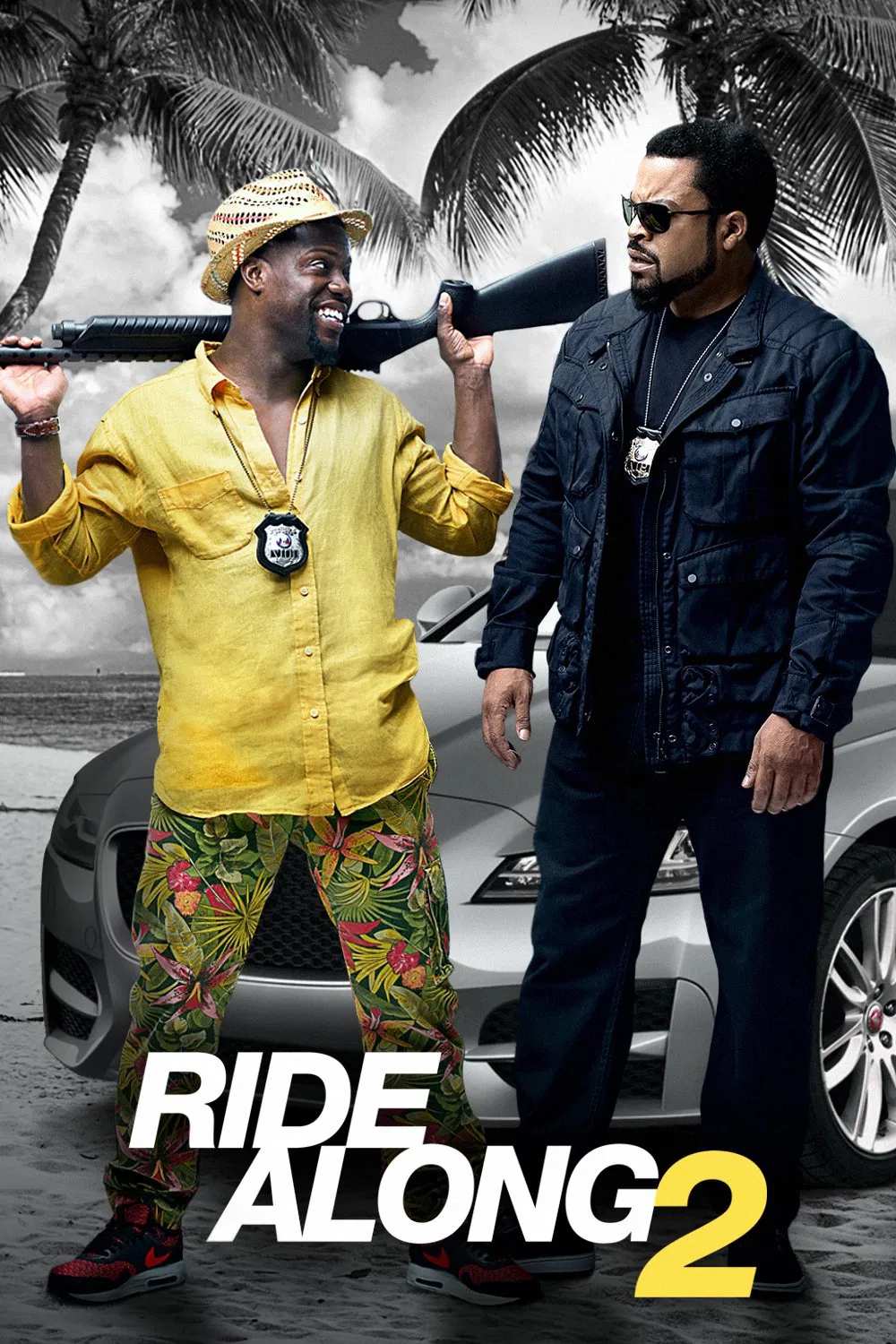 Poster chính thức của phim Phim Hành Động, Phim Hài "Bộ Đôi Cảnh Sát 2" (Ride Along 2 - 2016), với sự tham gia của diễn viên Kevin Hart và Ice Cube.