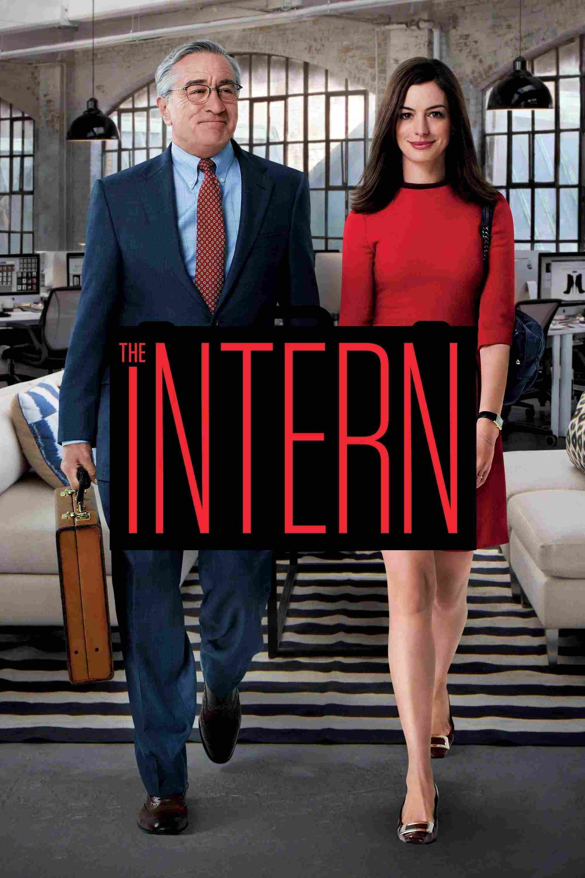 Poster chính thức của phim Phim Hài "Bố Già Học Việc" (The Intern - 2015), với sự tham gia của diễn viên Robert De Niro và Anne Hathaway.