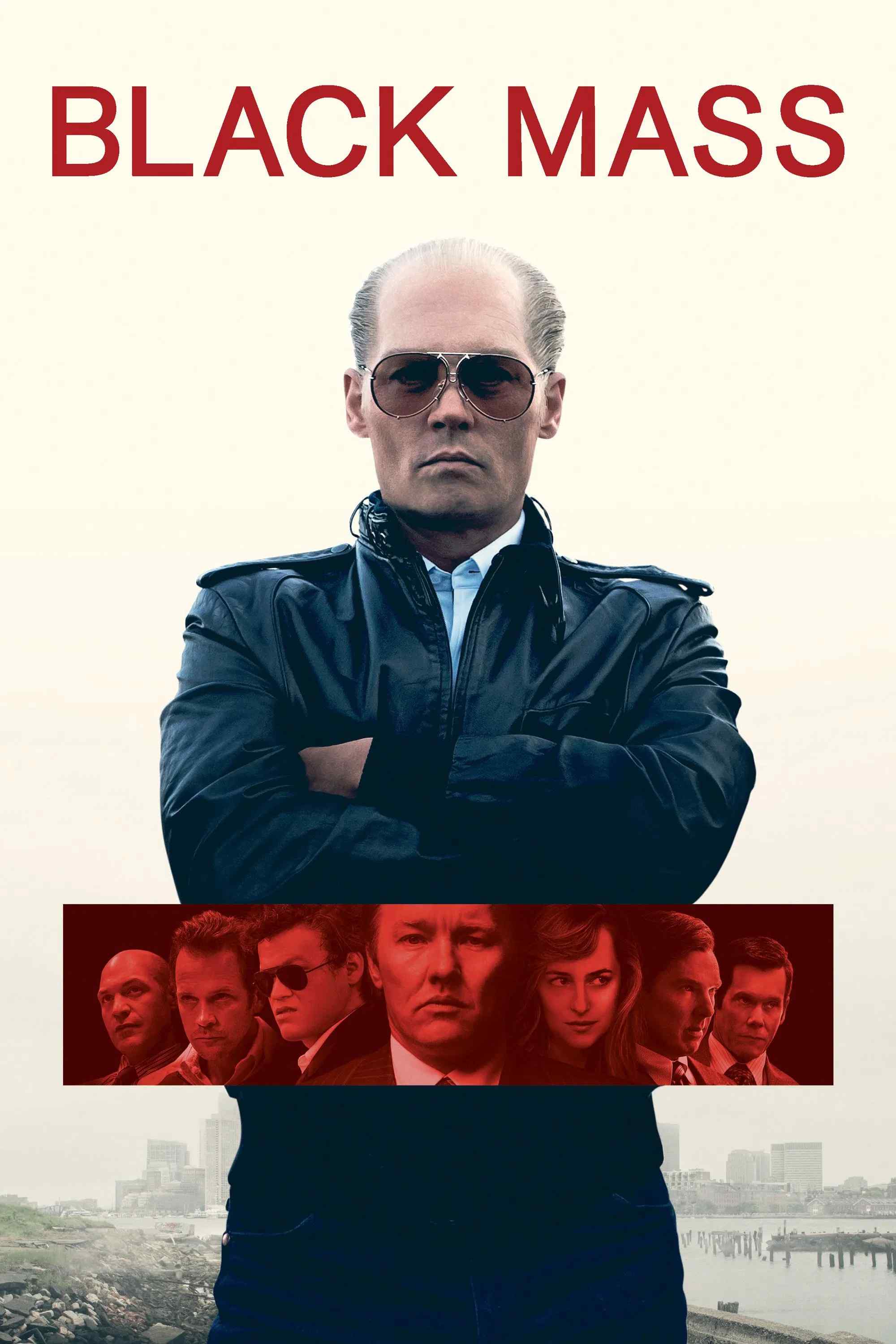 Poster chính thức của phim Phim Tâm Lý, Phim Hình Sự "Bố Già Huyền Thoại" (Black Mass - 2015), với sự tham gia của diễn viên Johnny Depp và Joel Edgerton.