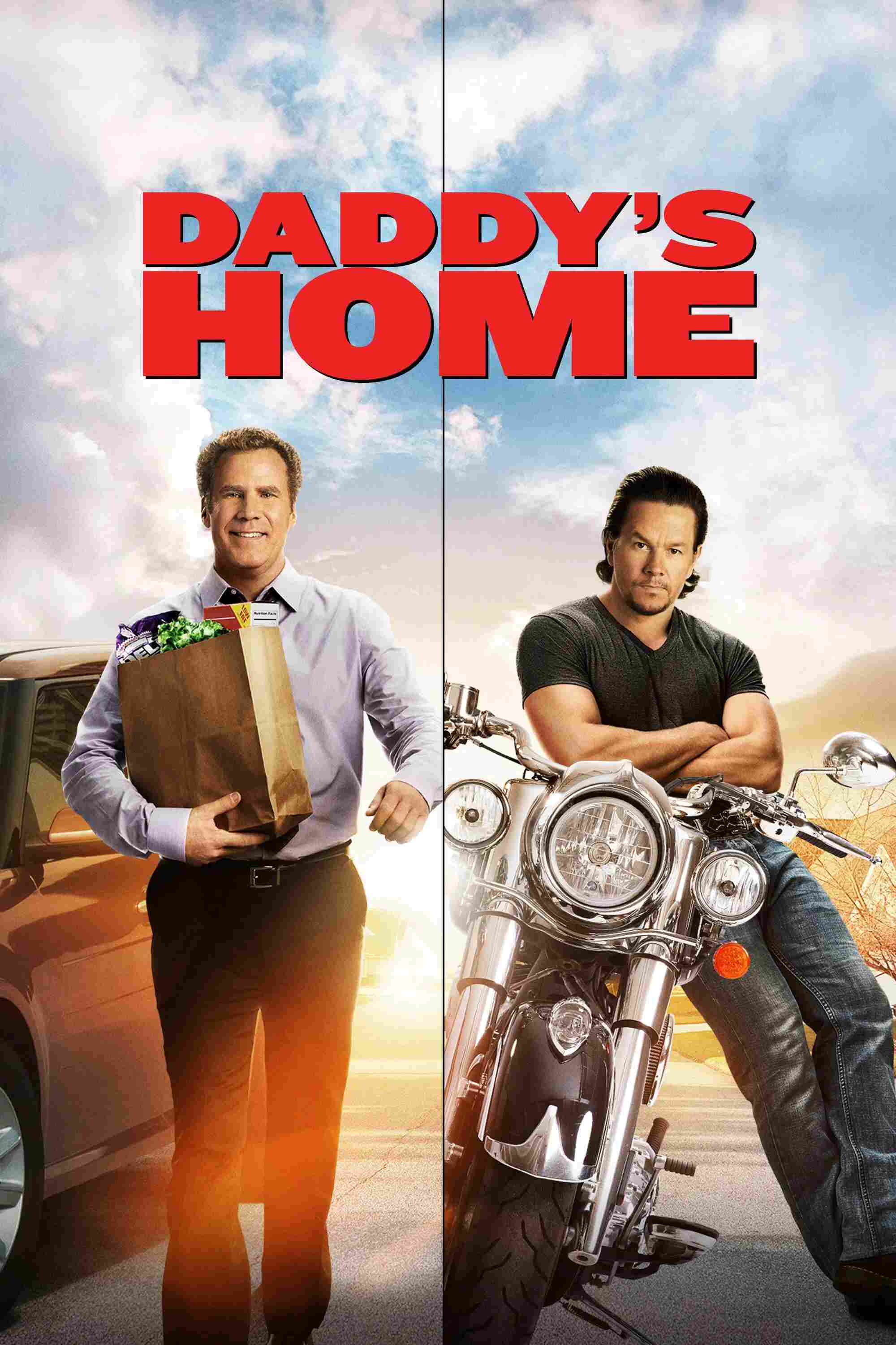 Poster chính thức của phim Phim Hài "Bố Ngoan, Bố Hư" (Daddy's Home - 2015), với sự tham gia của diễn viên Will Ferrell và Mark Wahlberg.